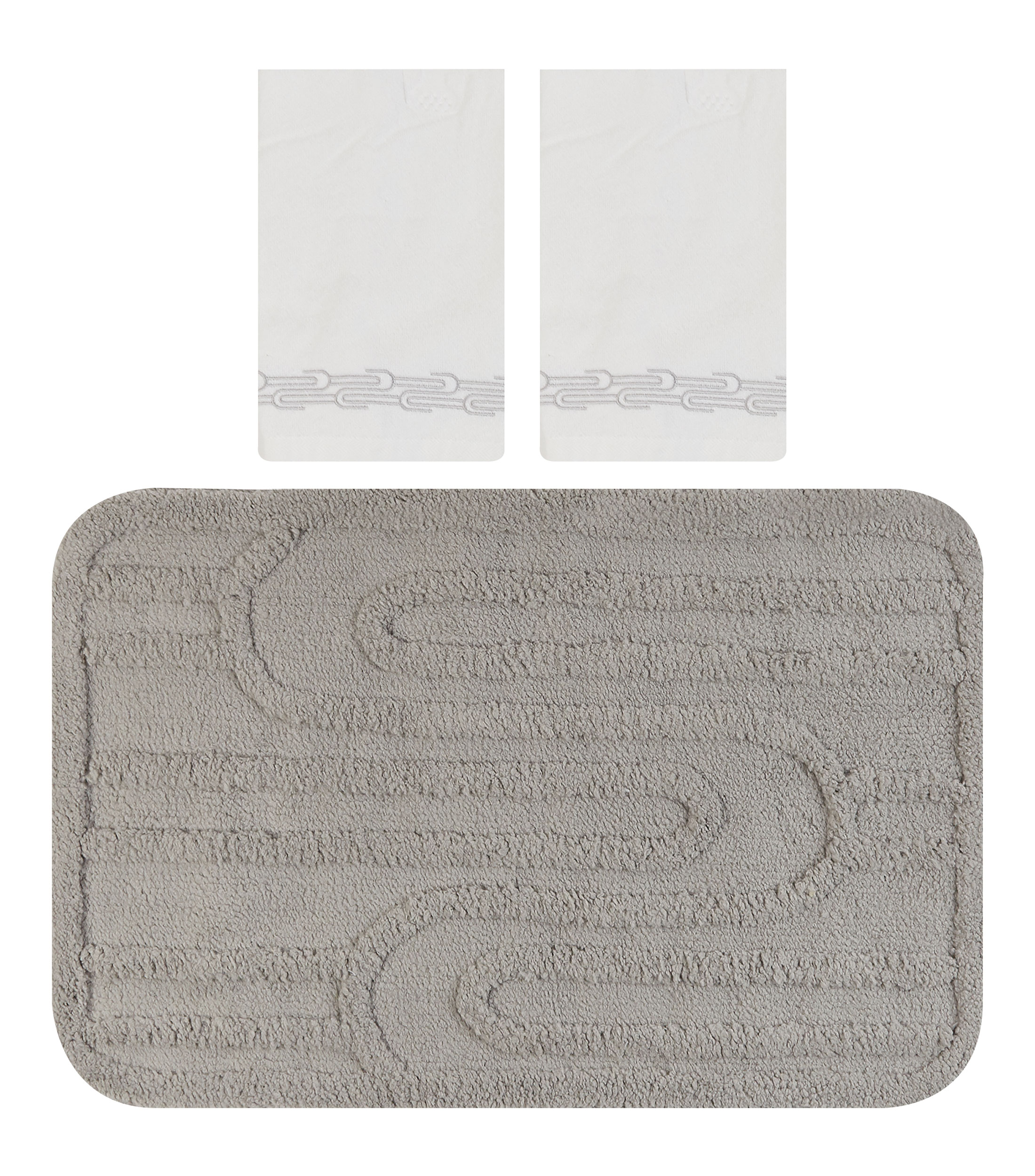 Set de Toallas de Mano y Tapete para Baño Arenero