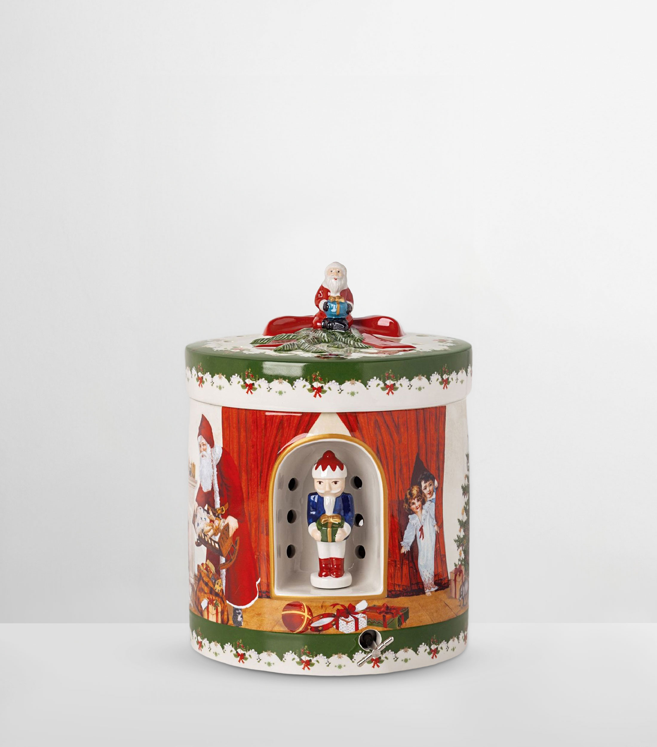 Figura Decorativa Regalo Santa en porcelana