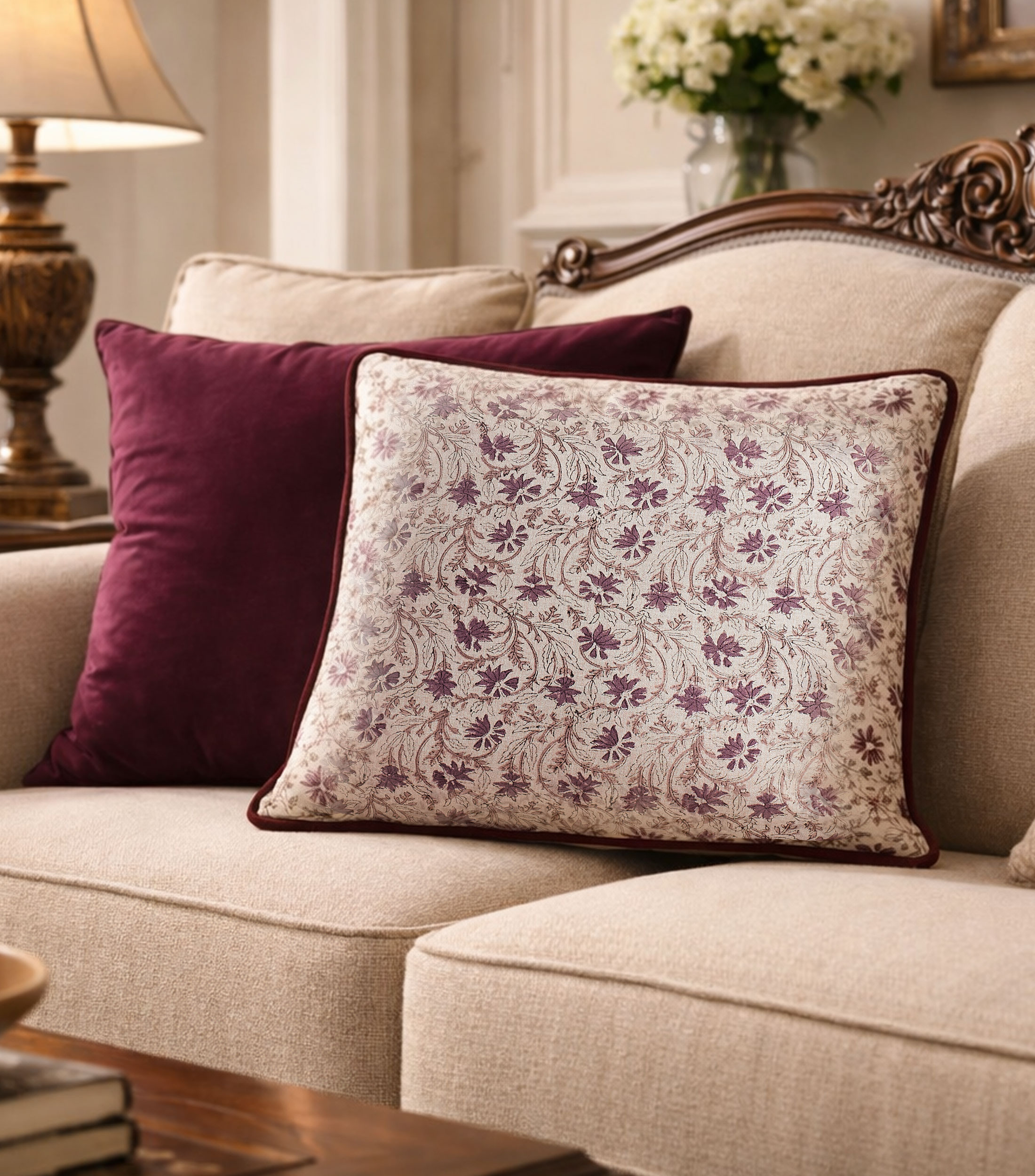 Cojín decorativo Bohemia beige