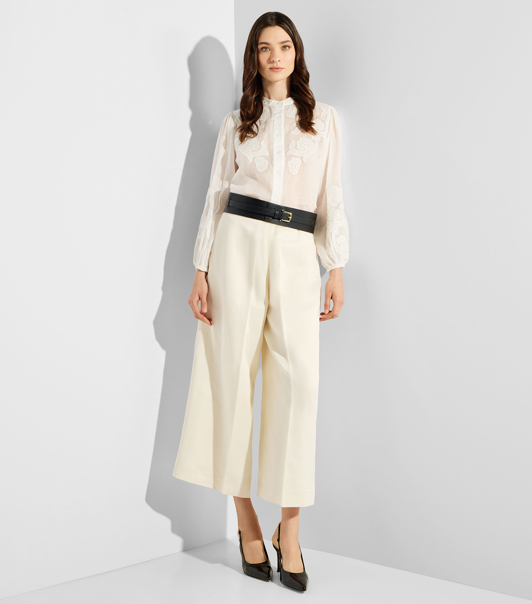 Pantalón casual tipo culotte Mujer