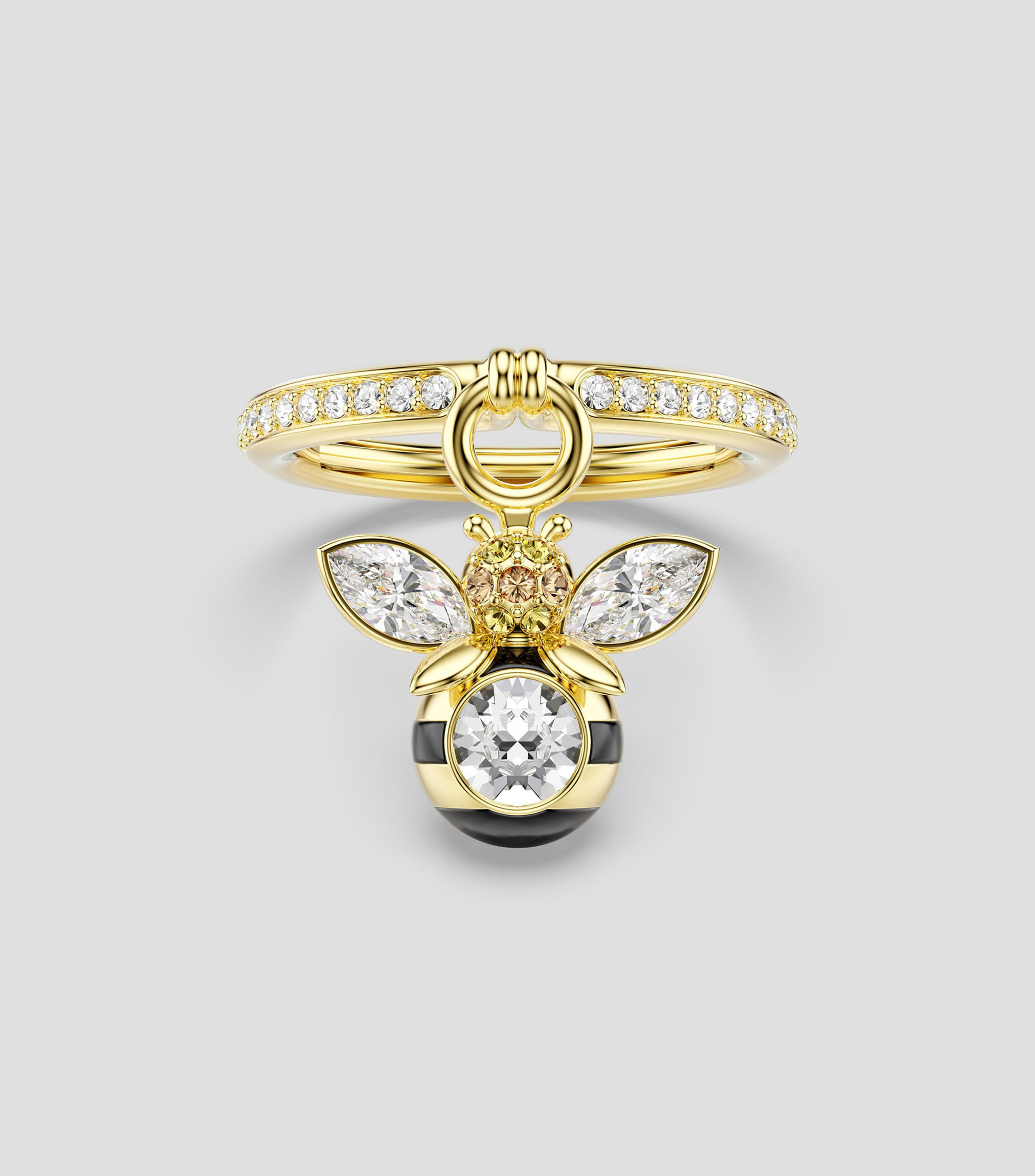 Anillo Abeja con cristales Mujer