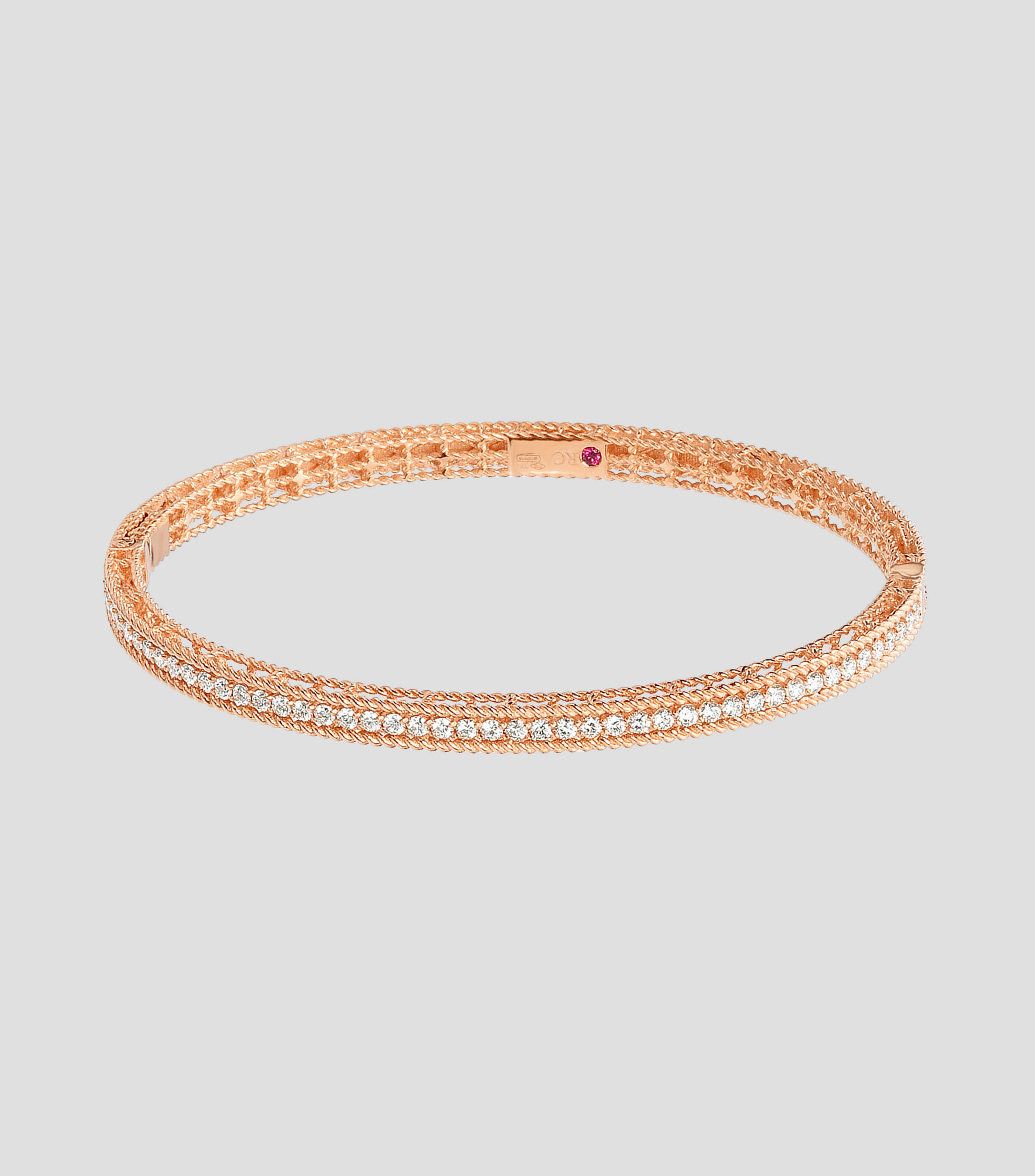 Brazalete en Oro rosa de 18 kilates con diamantes Symphony Princess Mujer