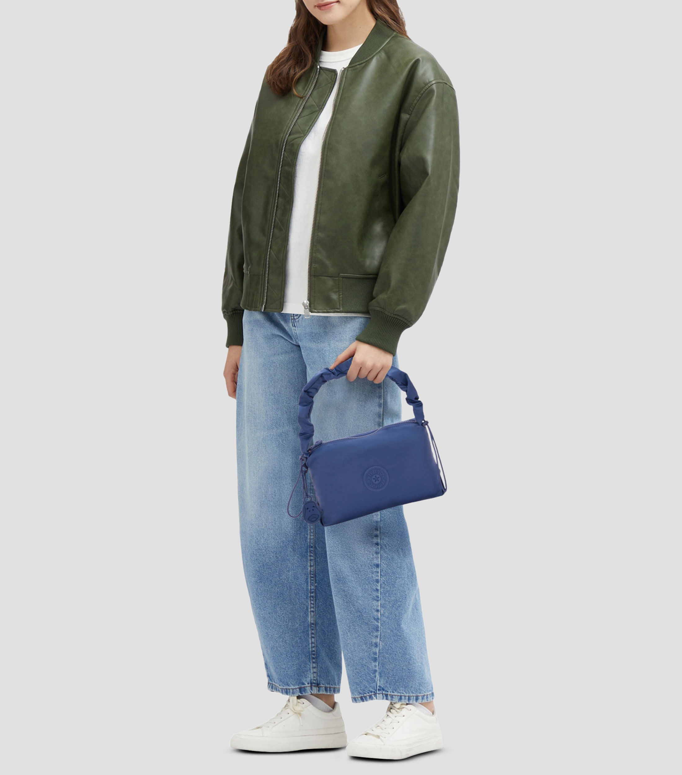 Bolsa pouch azul Eleni lisa Mujer