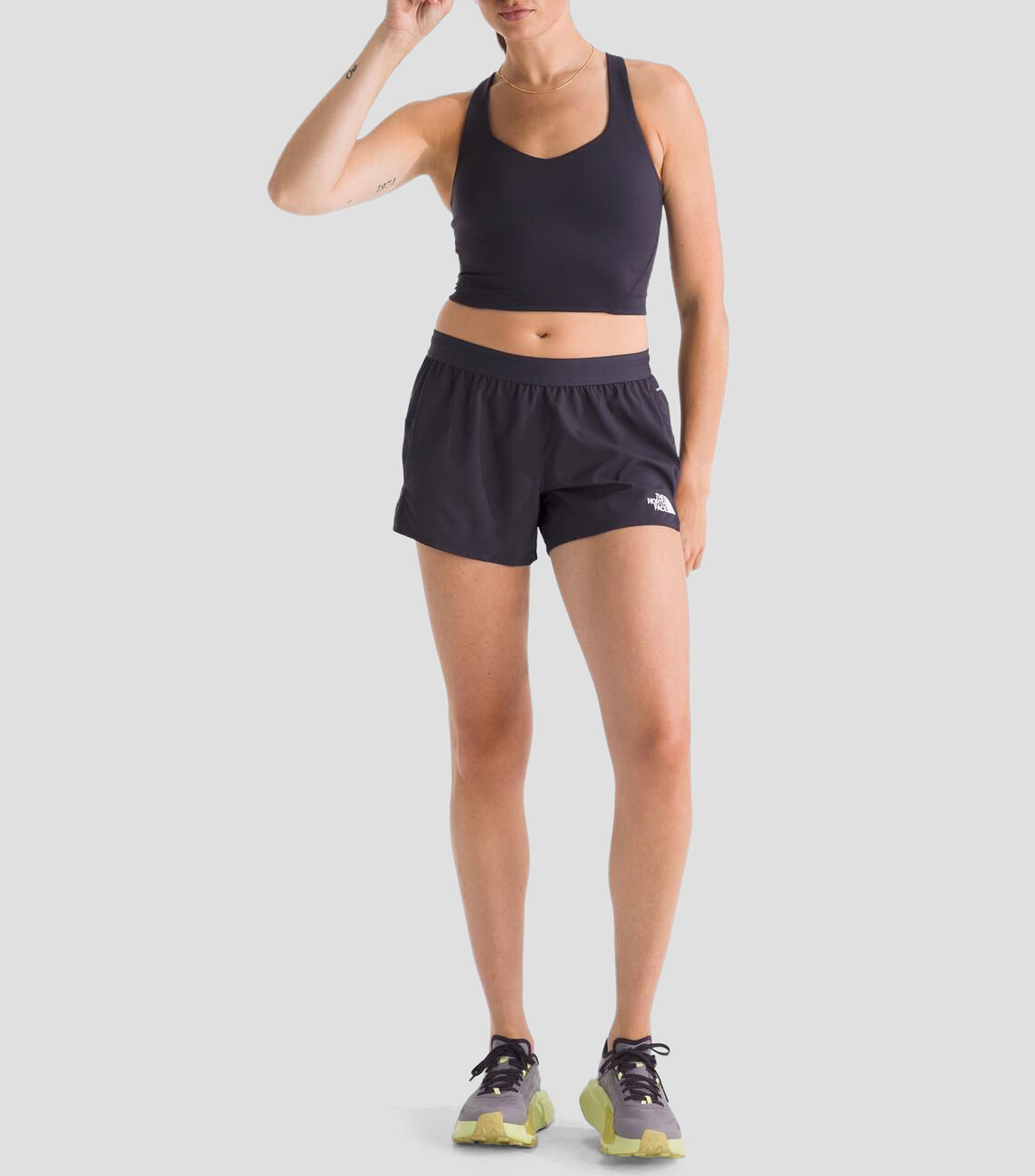Short para correr Light Bright liso Mujer