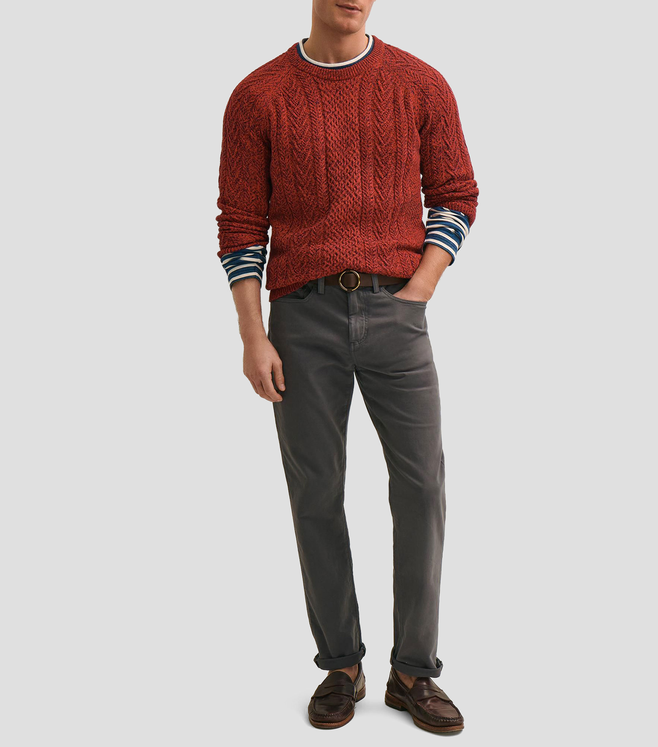 Pantalón liso Hombre