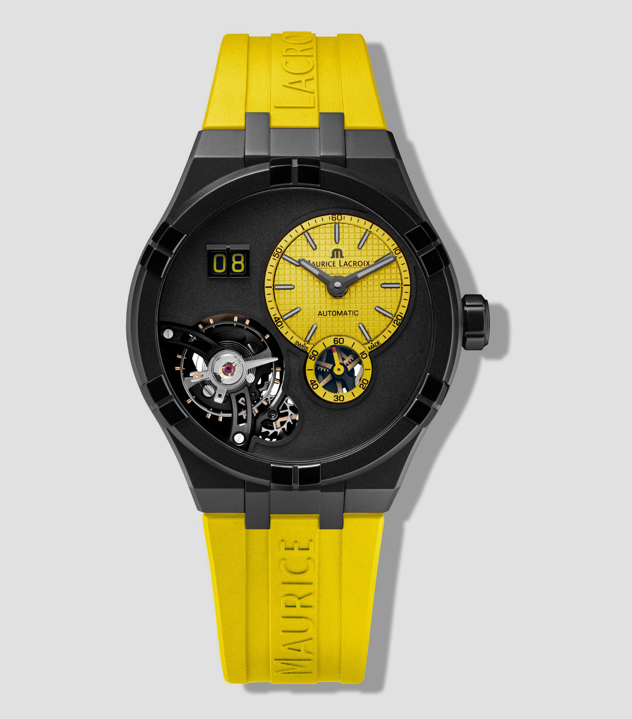 Reloj para Hombre Master Grand Date Casual Negro, amarillo