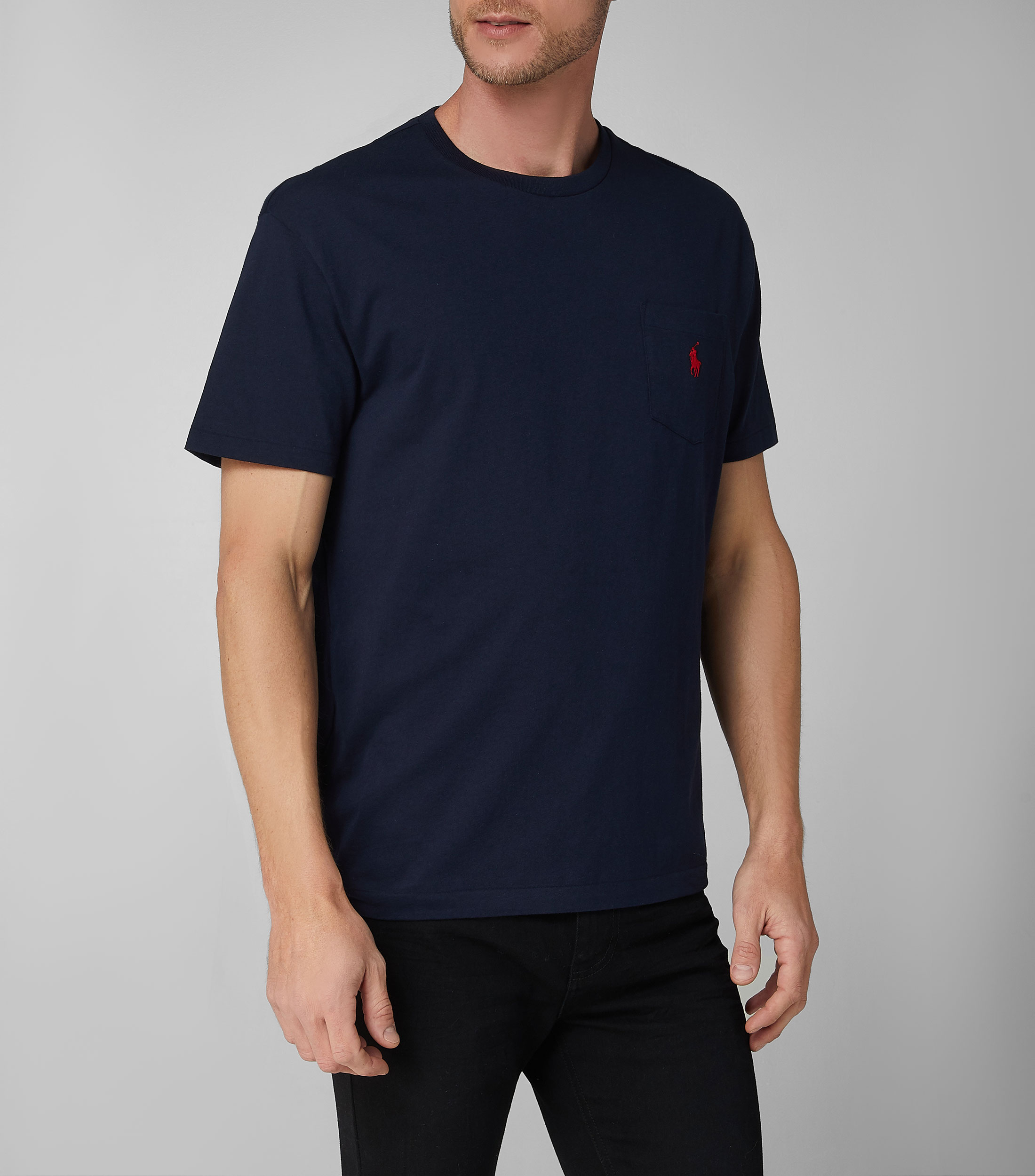 Playera tipo polo on sale cuello redondo