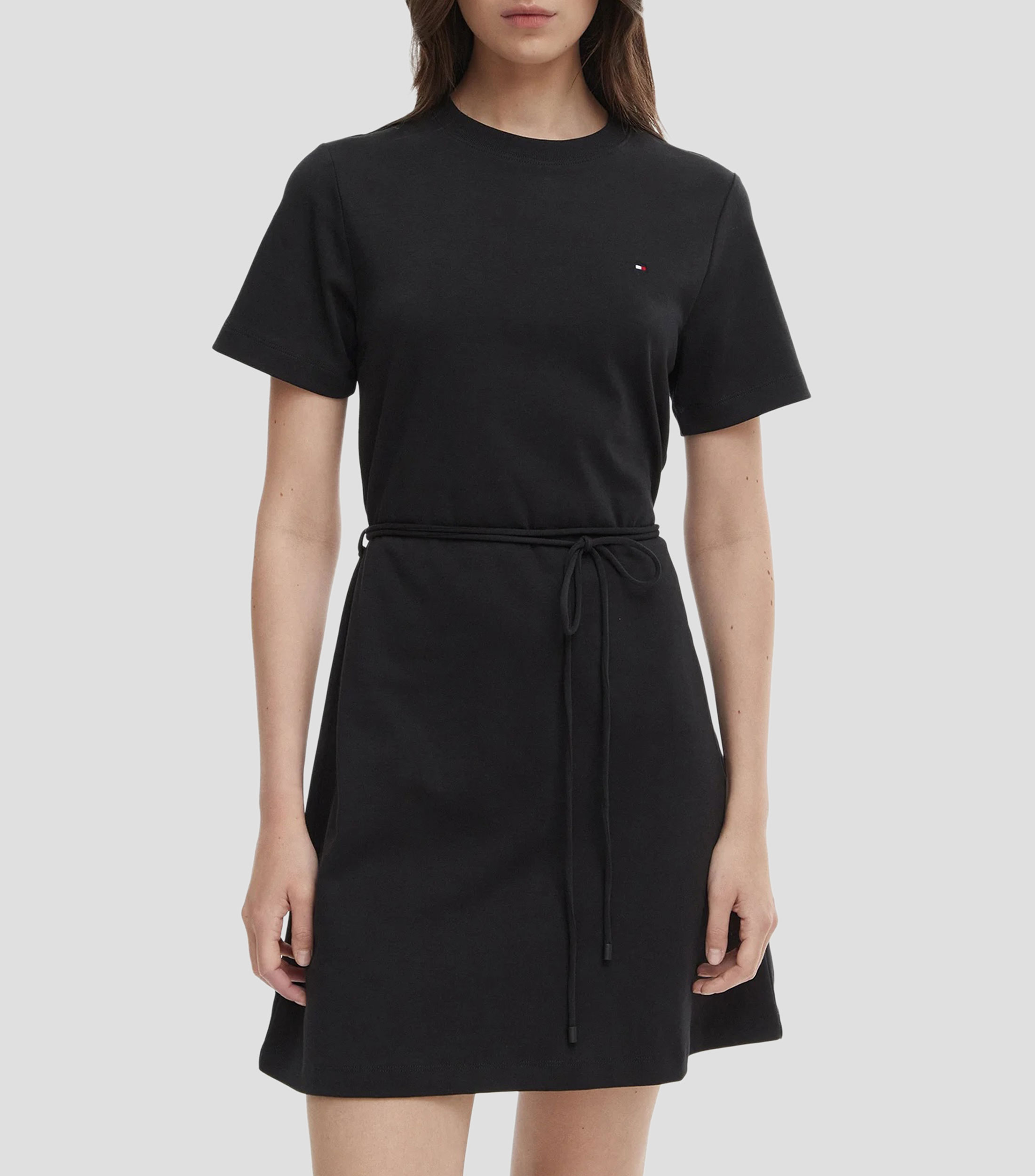 Vestido corto liso Mujer