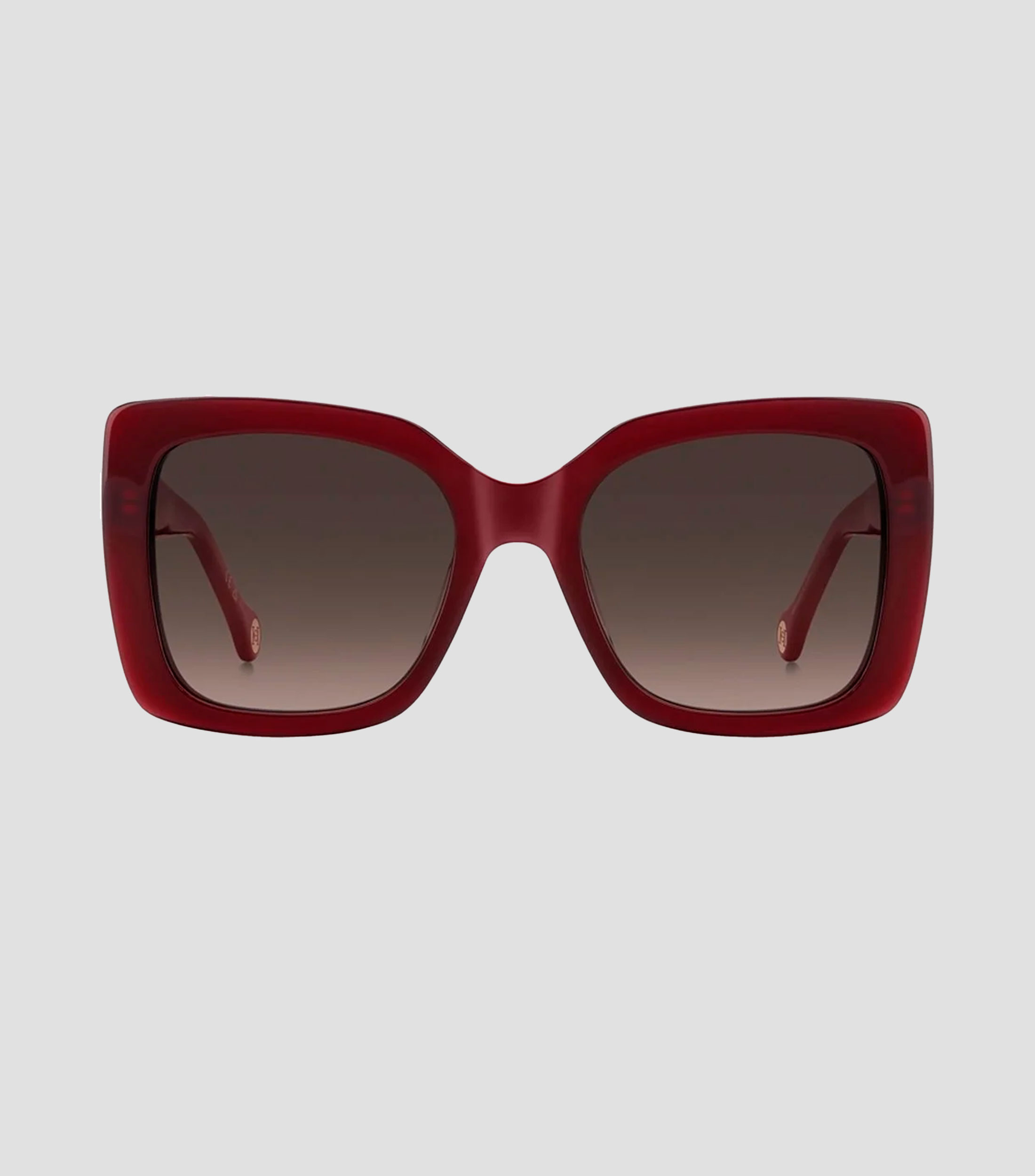 Lentes de sol cuadrados rojos Mujer