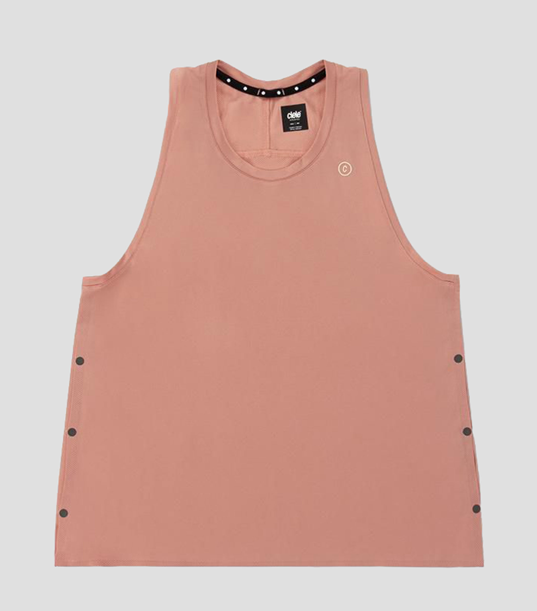 Tank para correr Singlet 2 cuello redondo sin mangas lisa Mujer