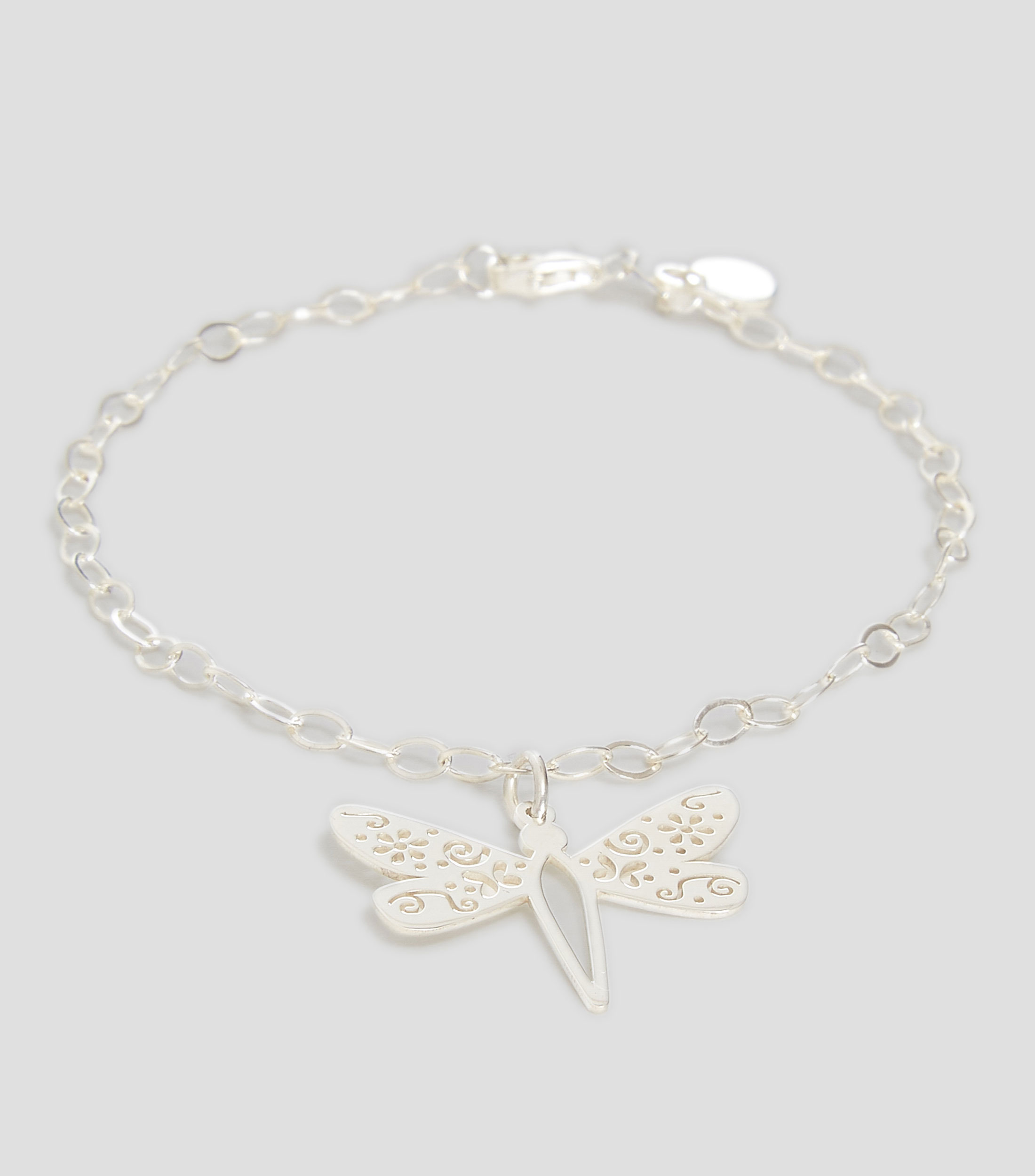 Pulsera en plata libélula Mujer