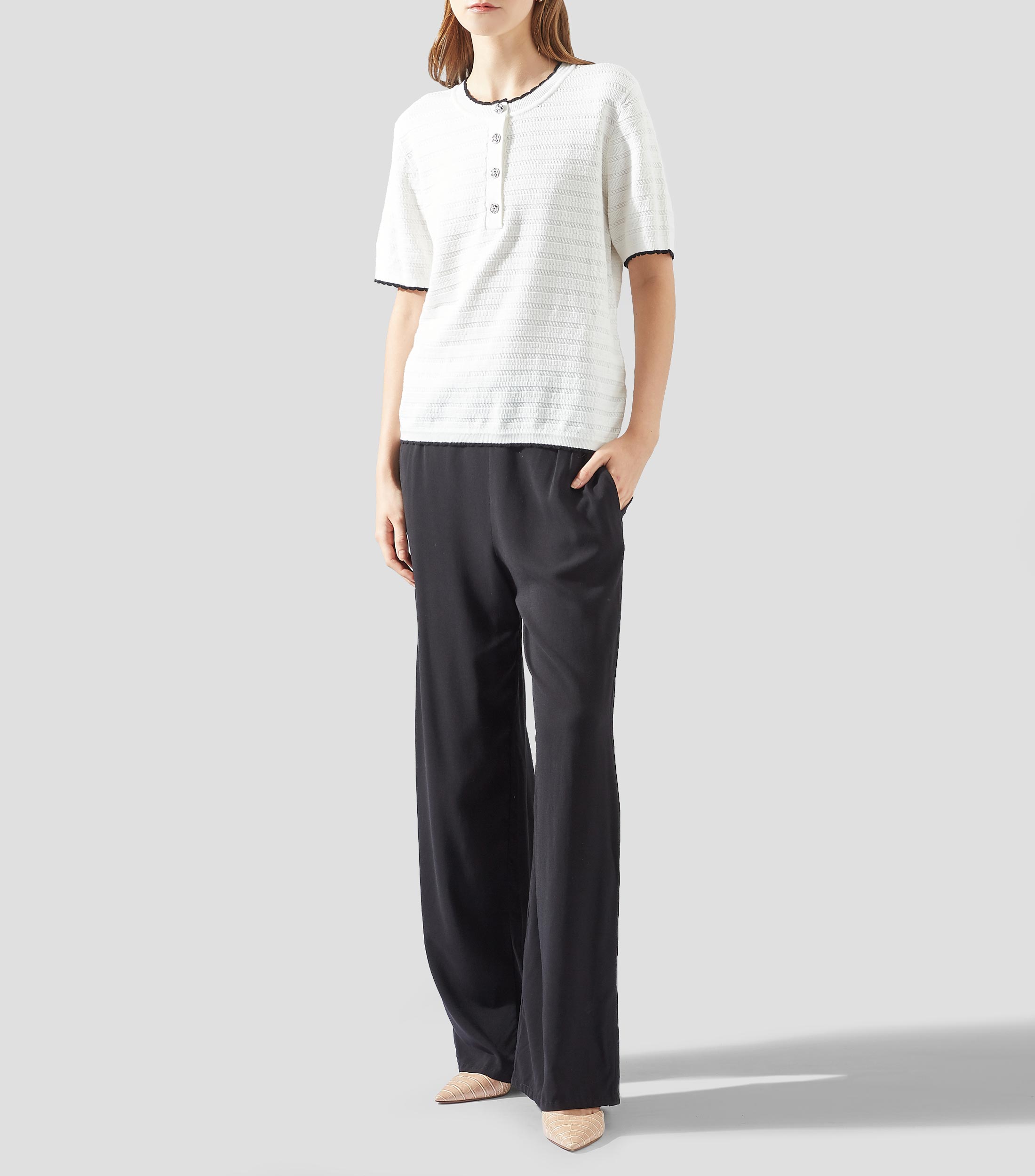 Blusa microdiseño manga corta Mujer