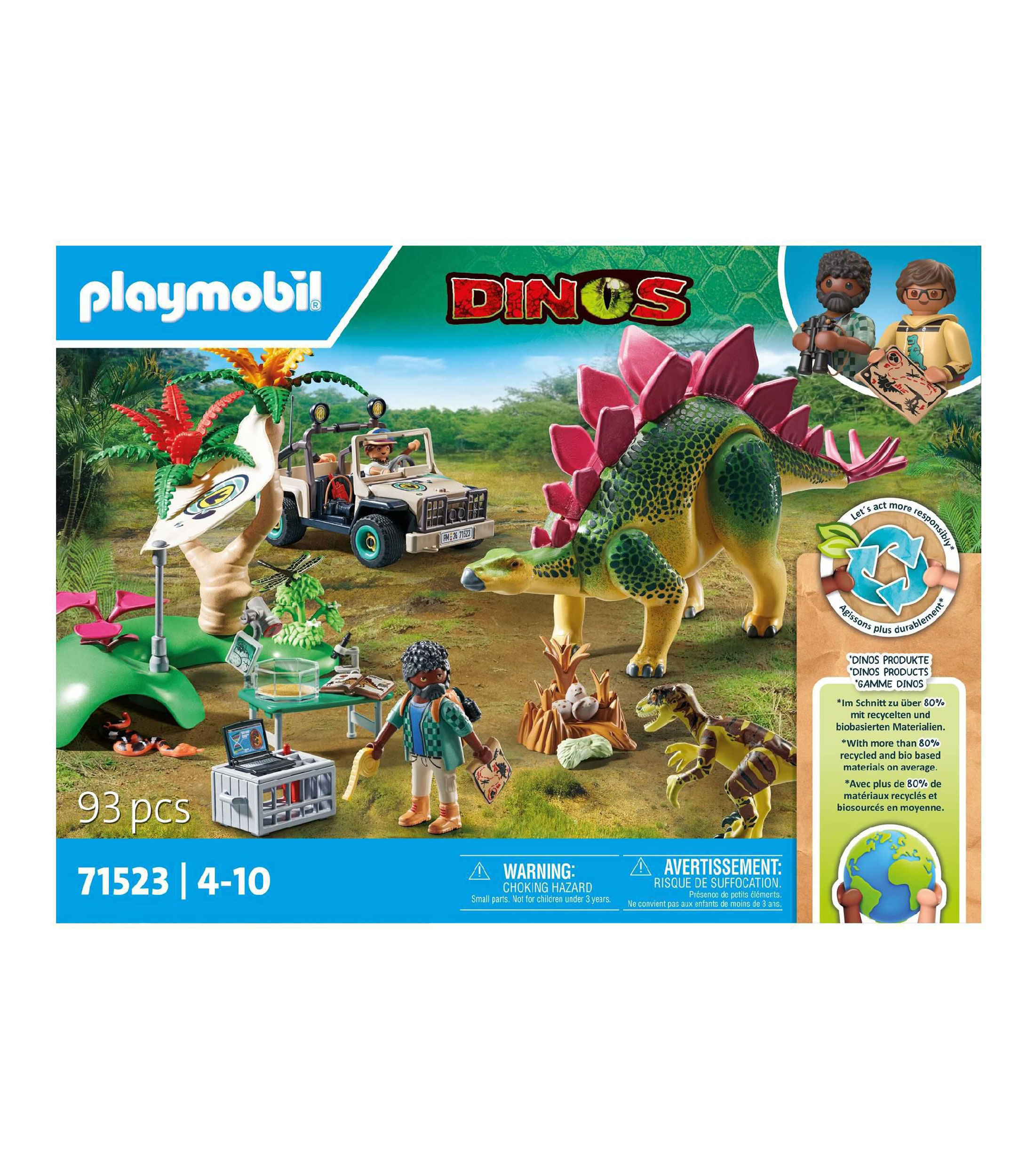 Campamento con dino