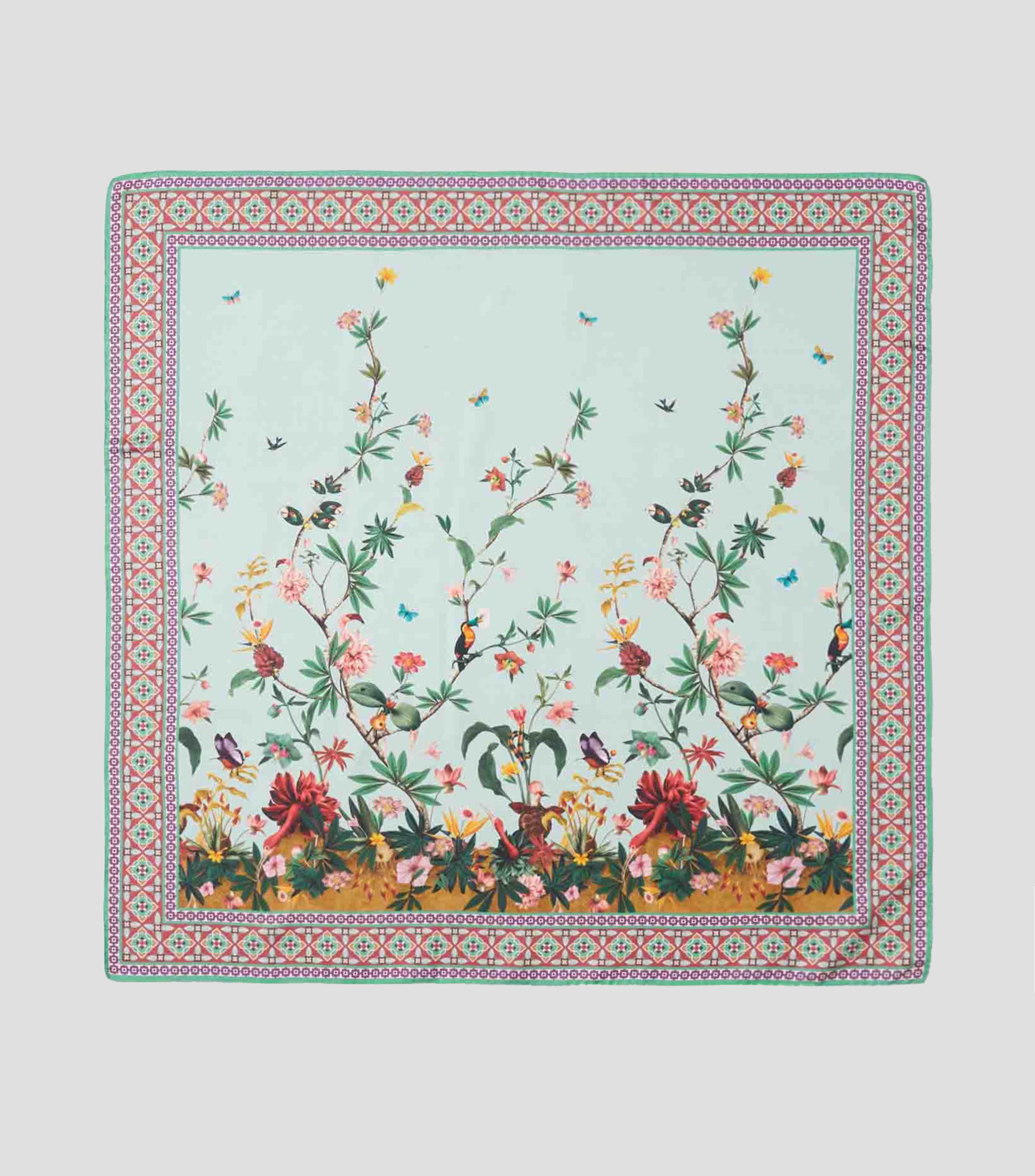 Foulard de seda estampado Mujer