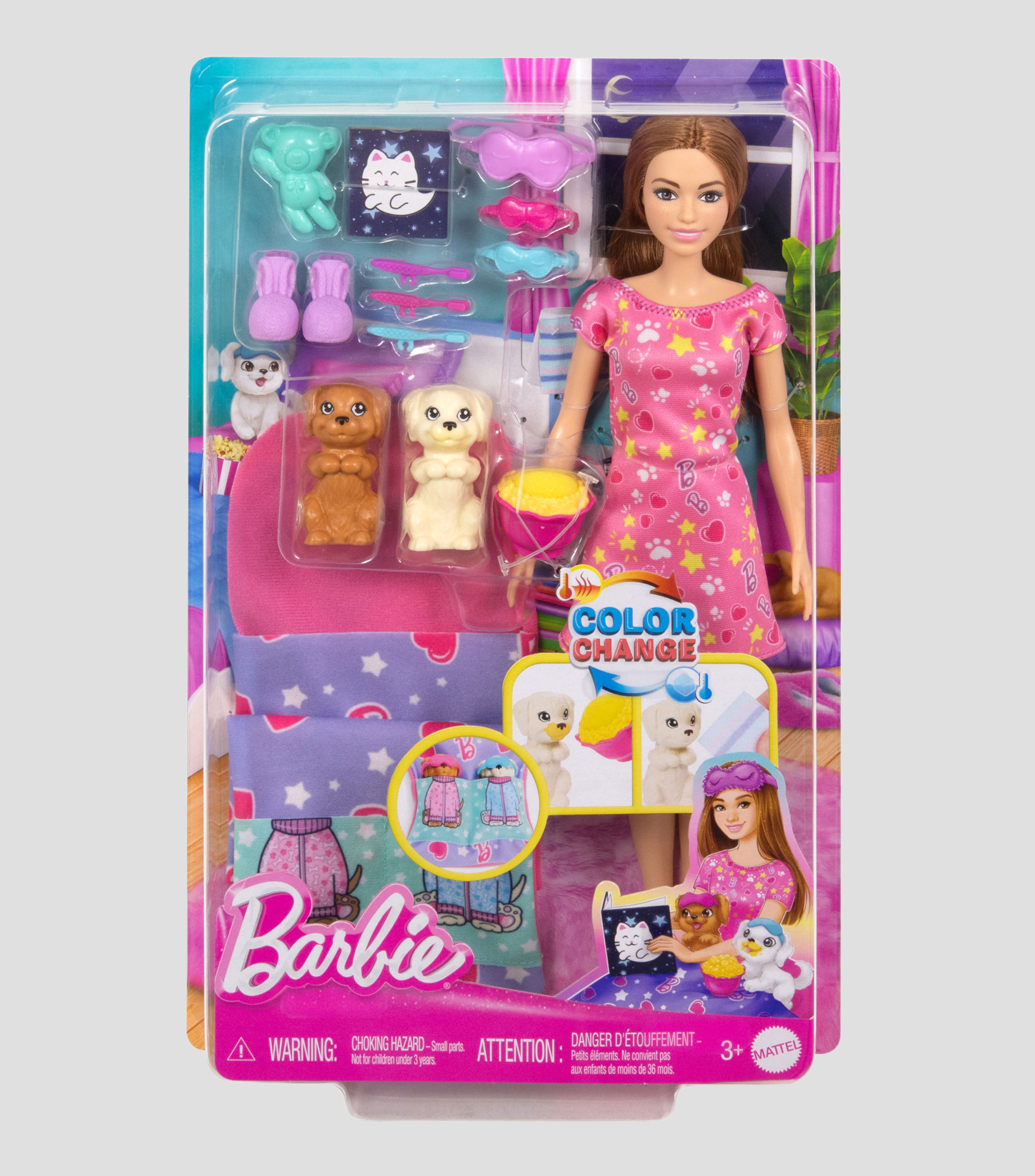 Barbie Set Fiesta Pijamas con Perritos