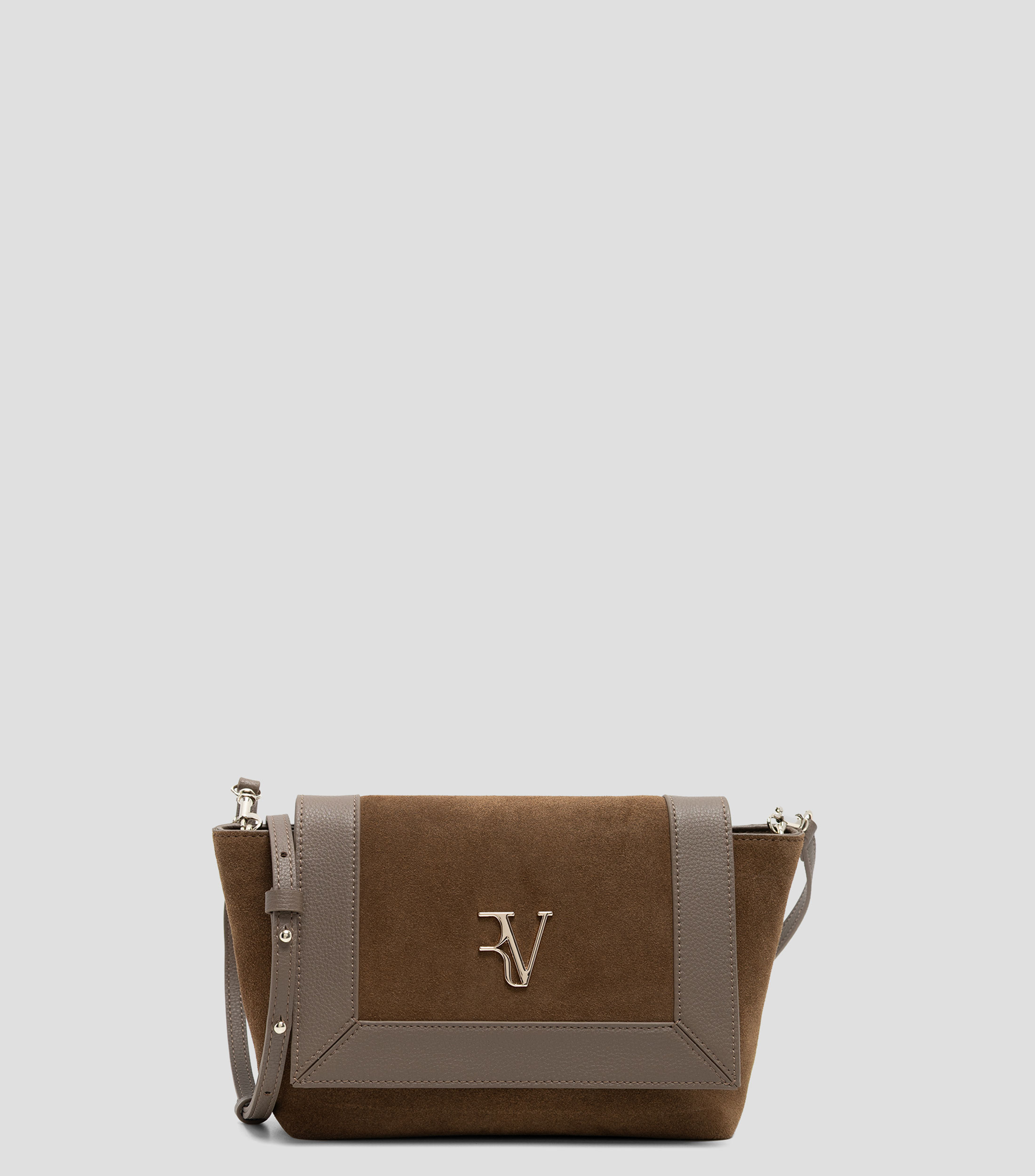 Bolsa messenger lisa con detalle texturizado Mujer