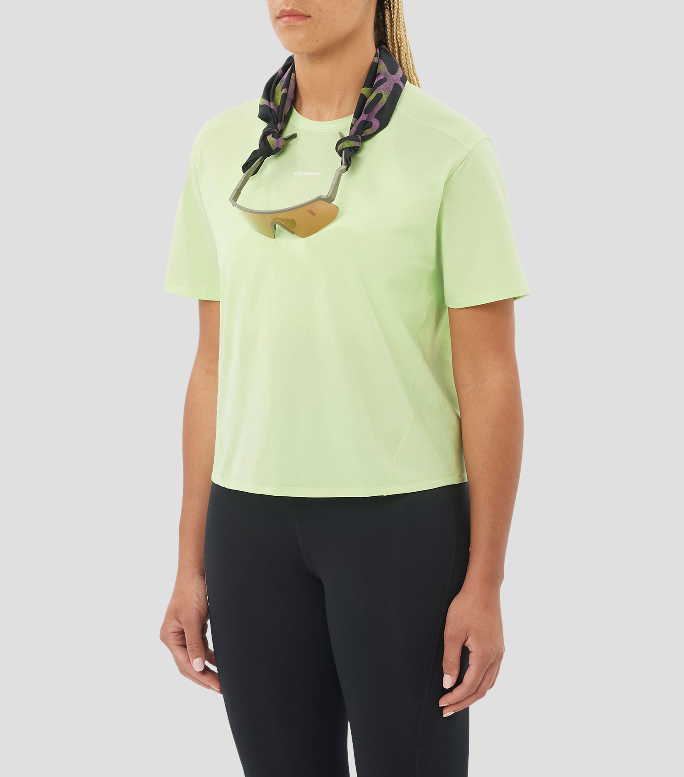 Playera para senderismo Trackline lisa Mujer