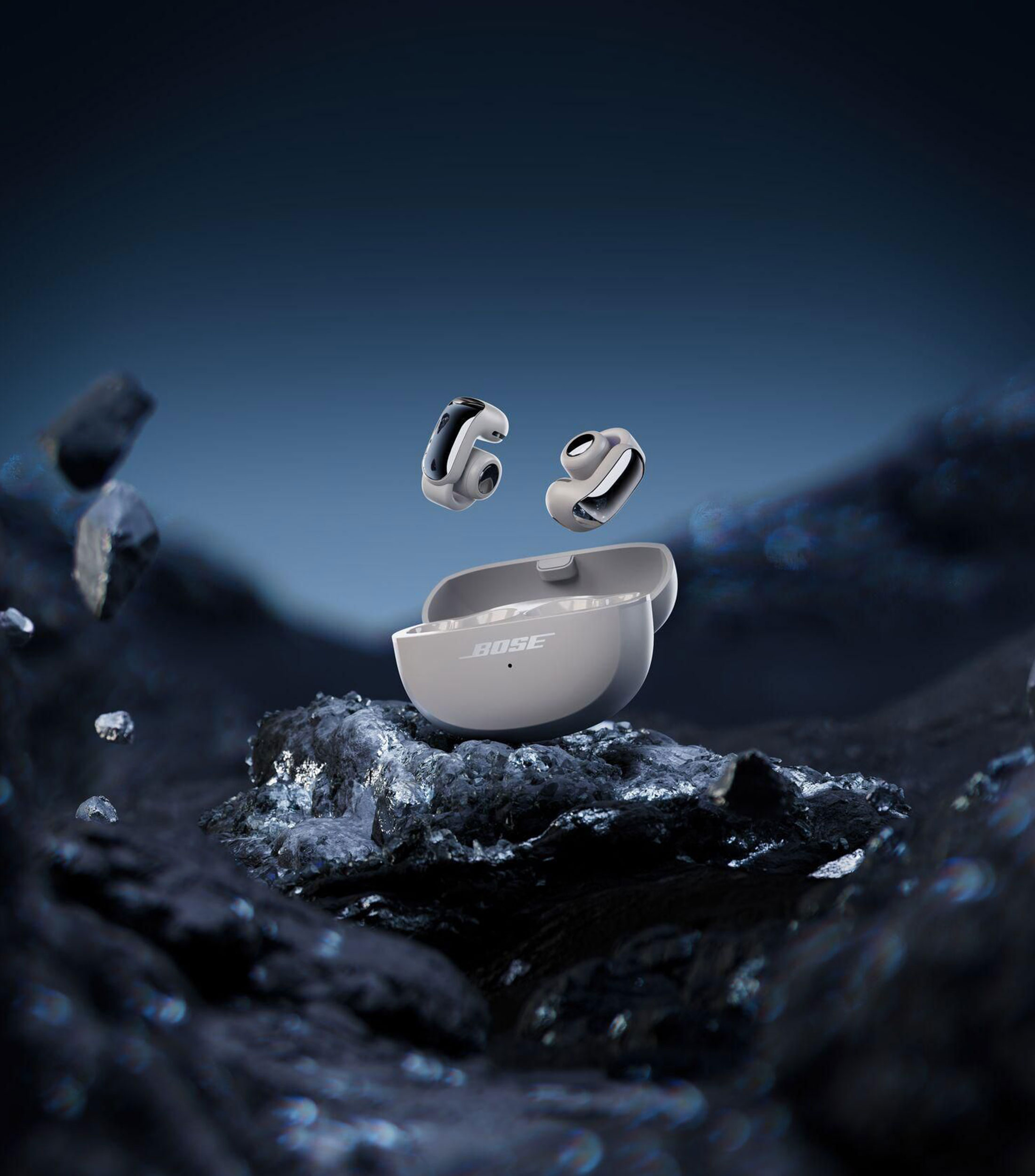 Audífonos inalámbricos Bluetooth Ultra Open Moonlight Gray