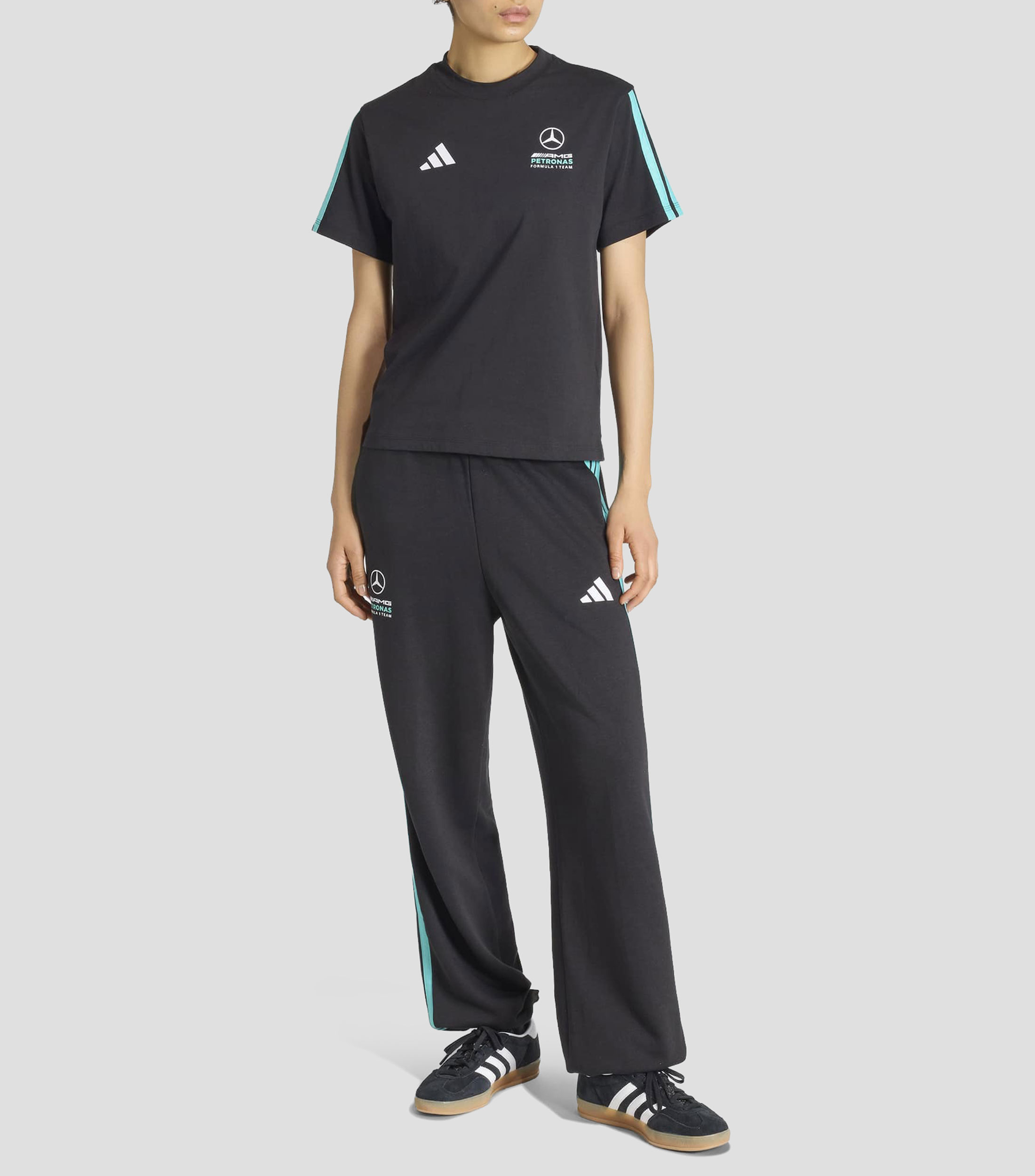 Playera deportiva Mercedes AMG Petronas F1 Team estampada Mujer