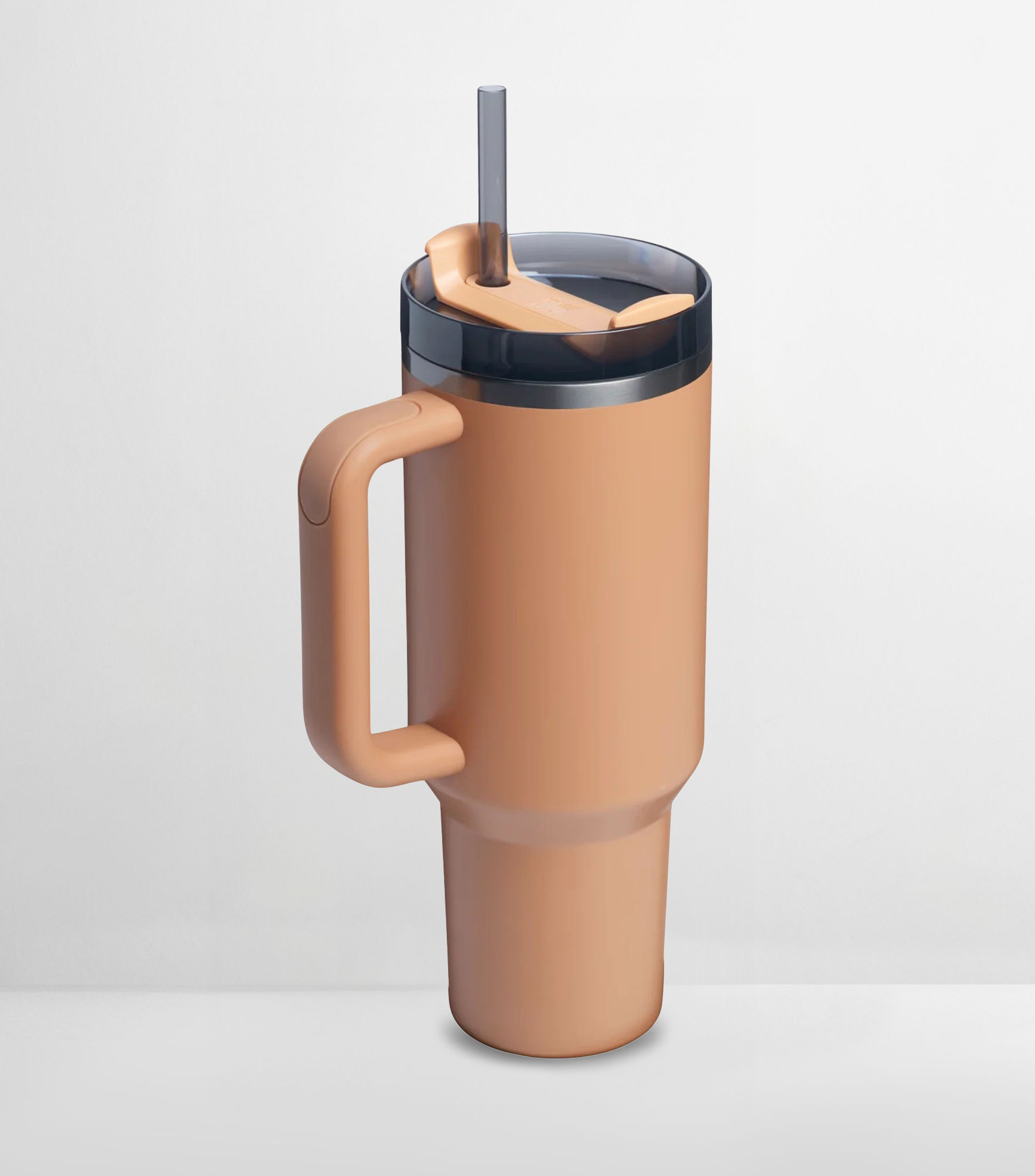 Termo Stanley Quencher Camel en acero inoxidable con popote, 30 oz