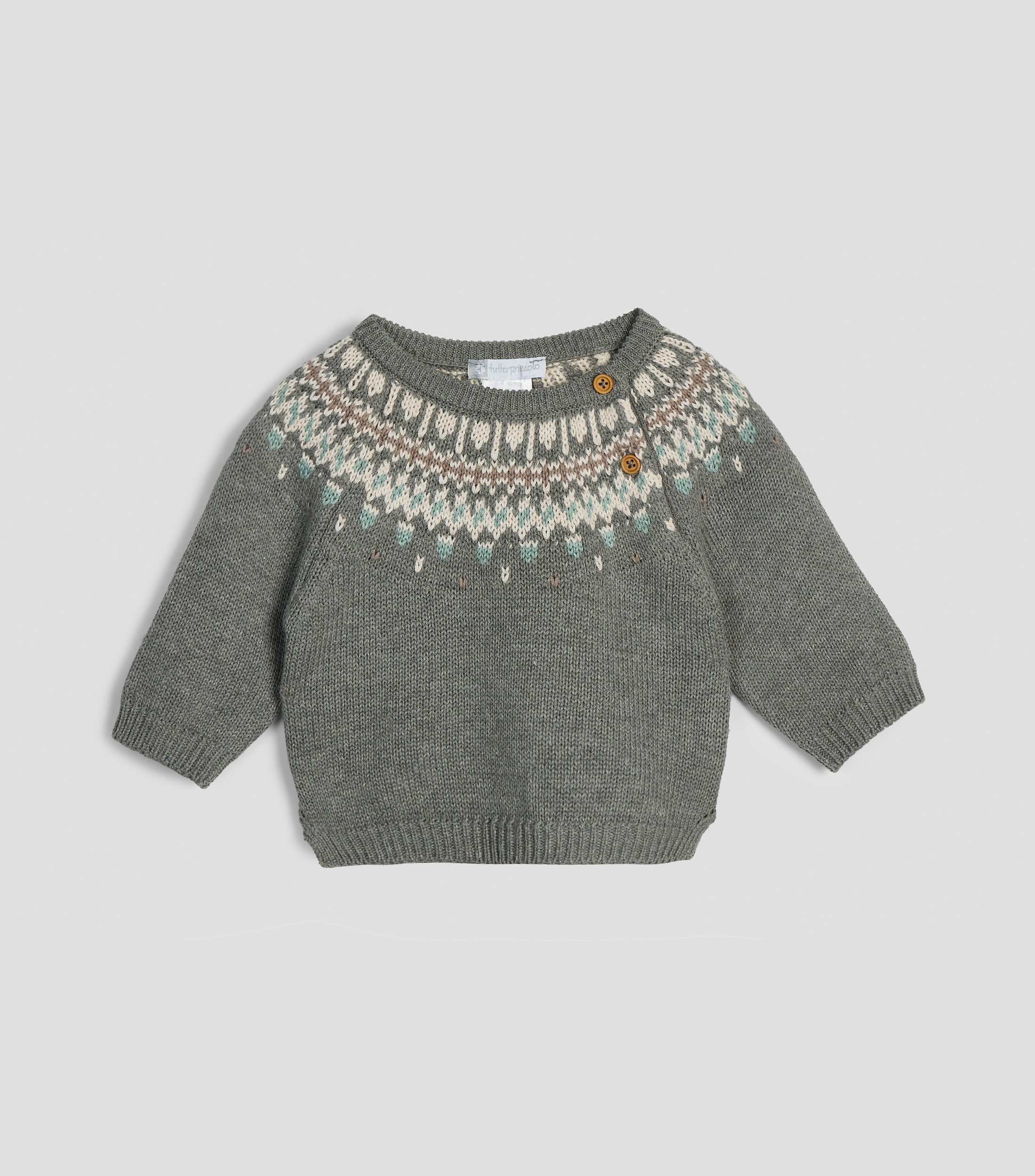 Suéter cuello redondo Bebé