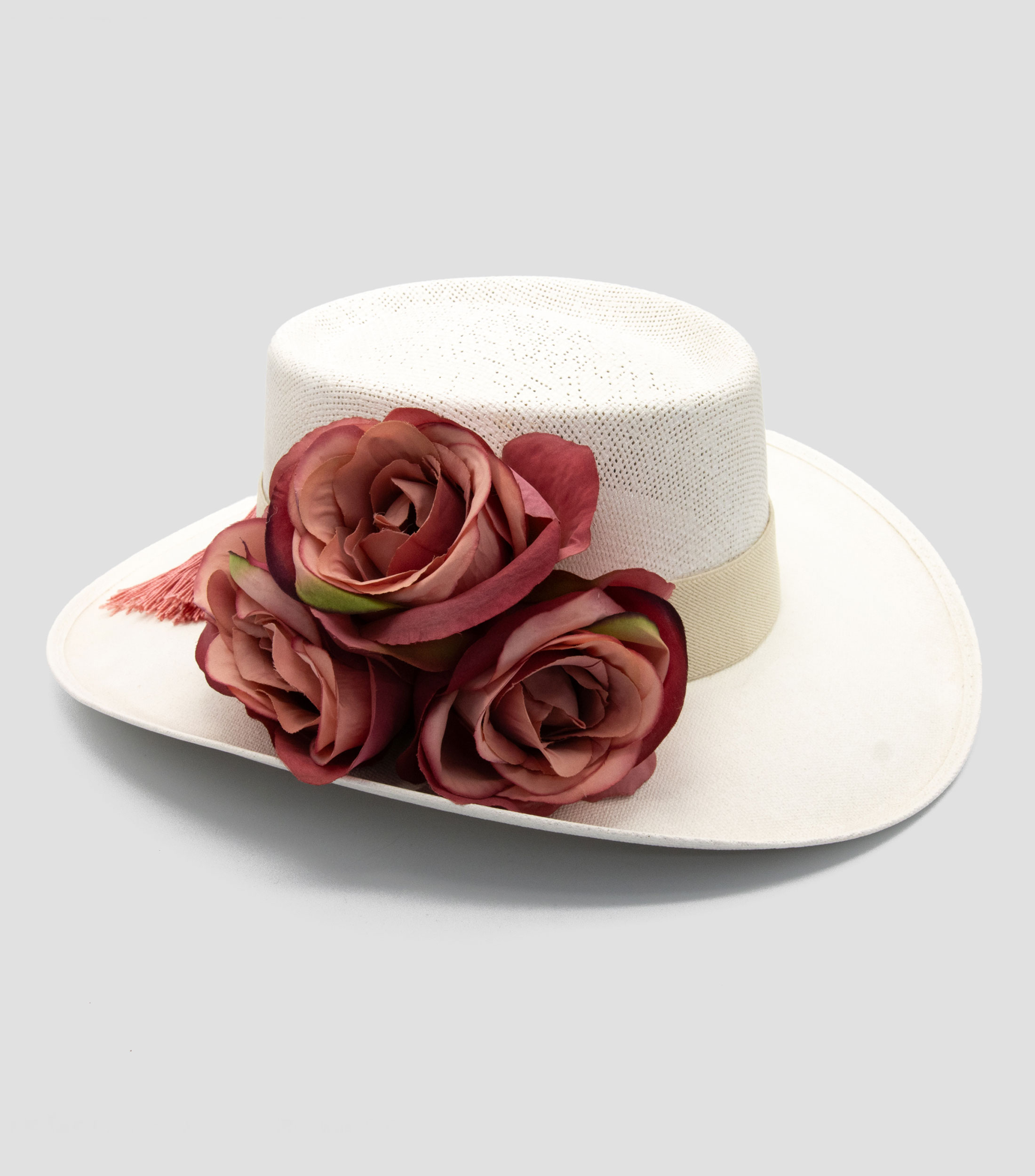 Sombrero Panamá con Flores Mujer