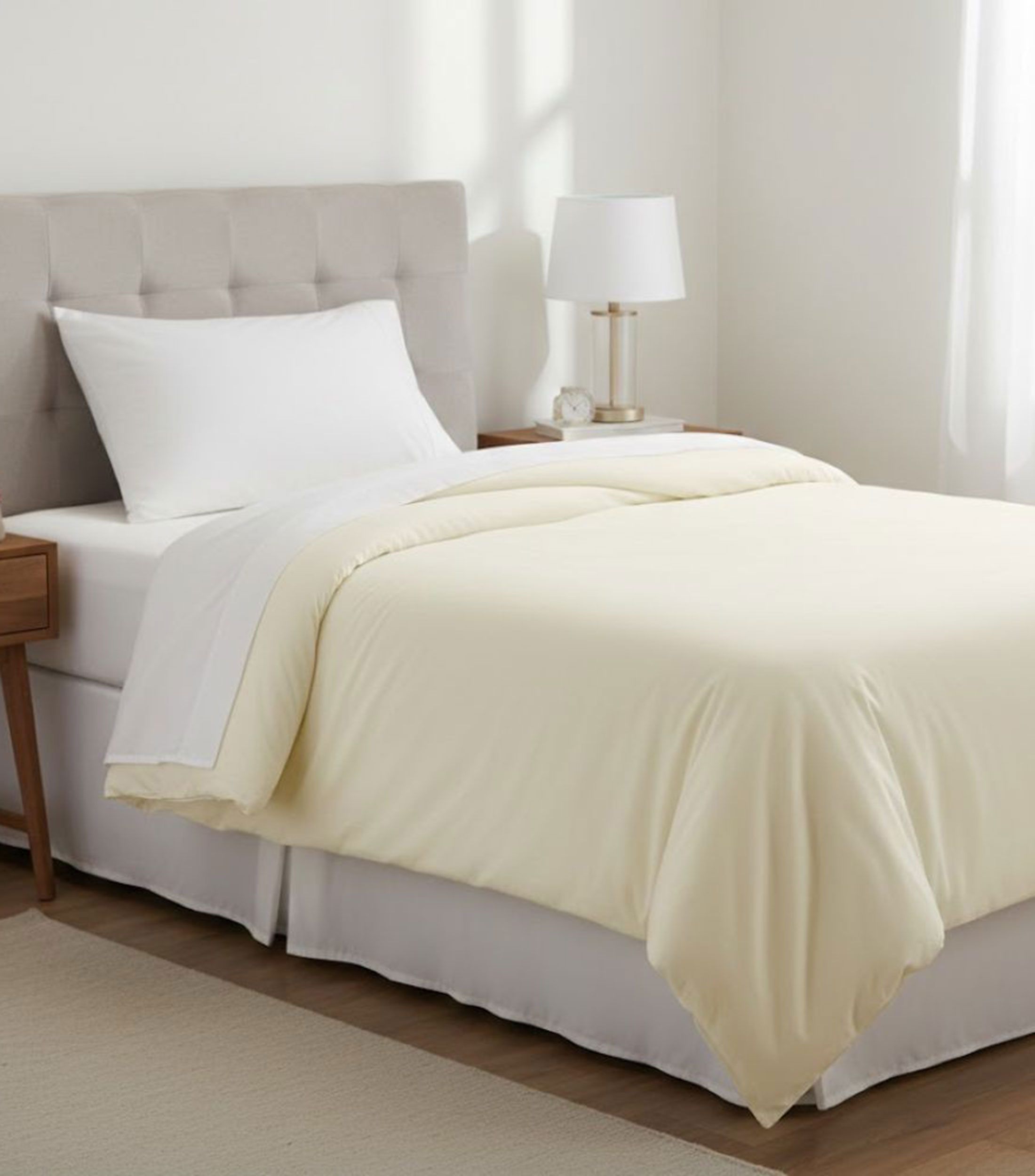 Funda para Duvet Individual en algodón Crudo