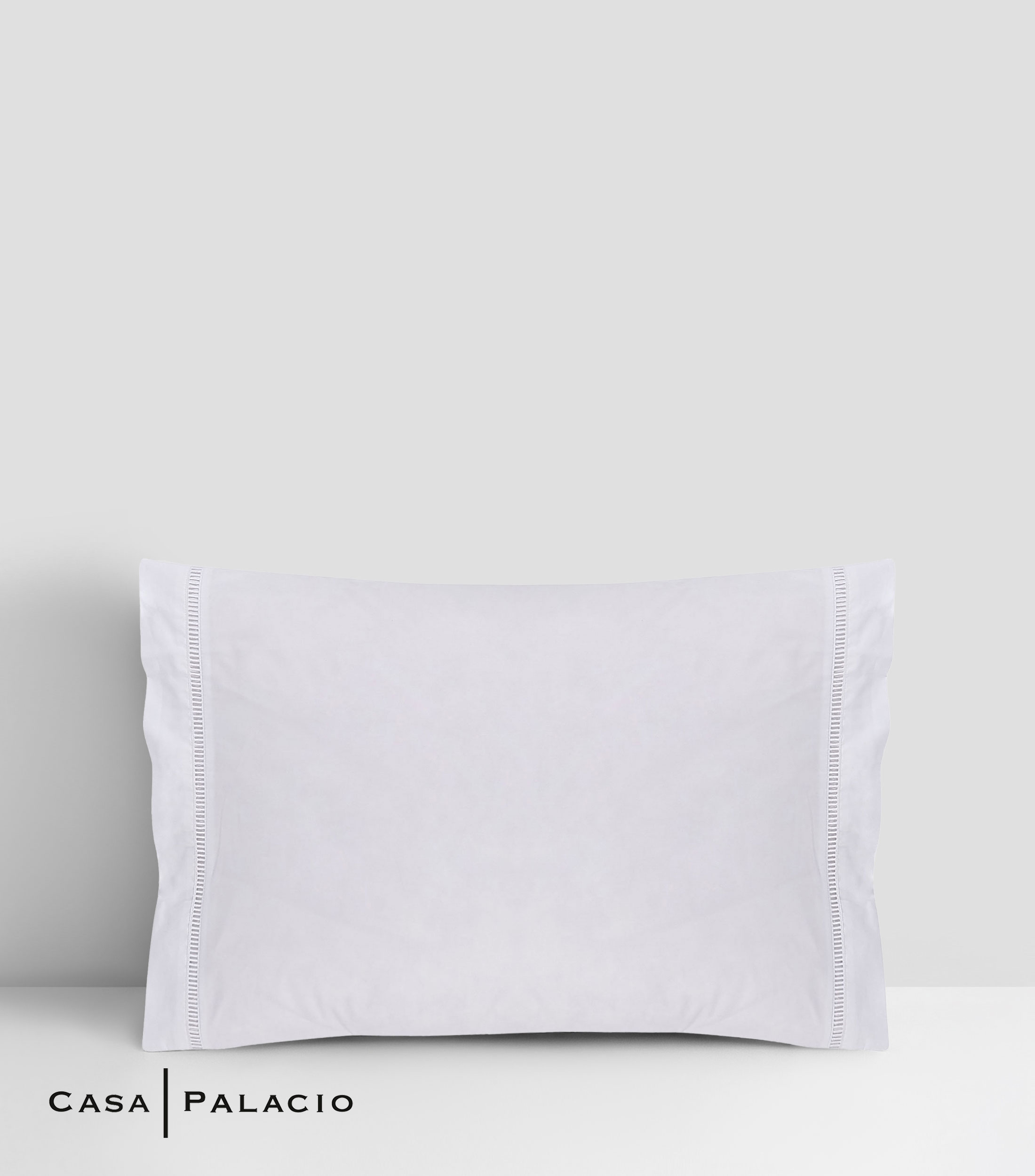 Funda para almohada estándar en algodón Paros blanca