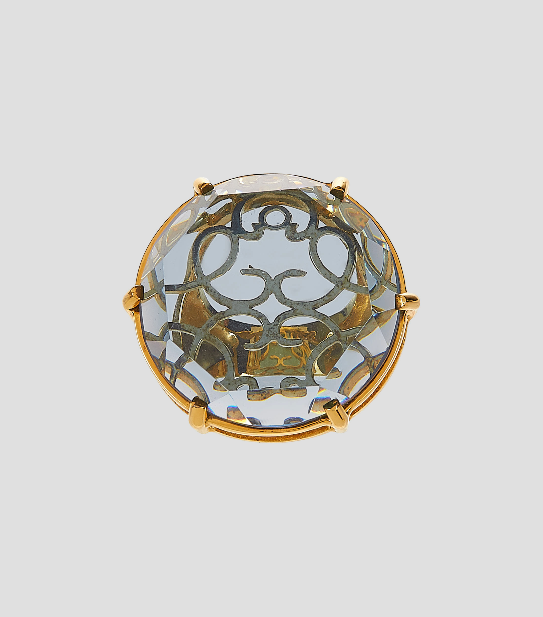 Anillo en plata .925 Luna con cristal Mujer