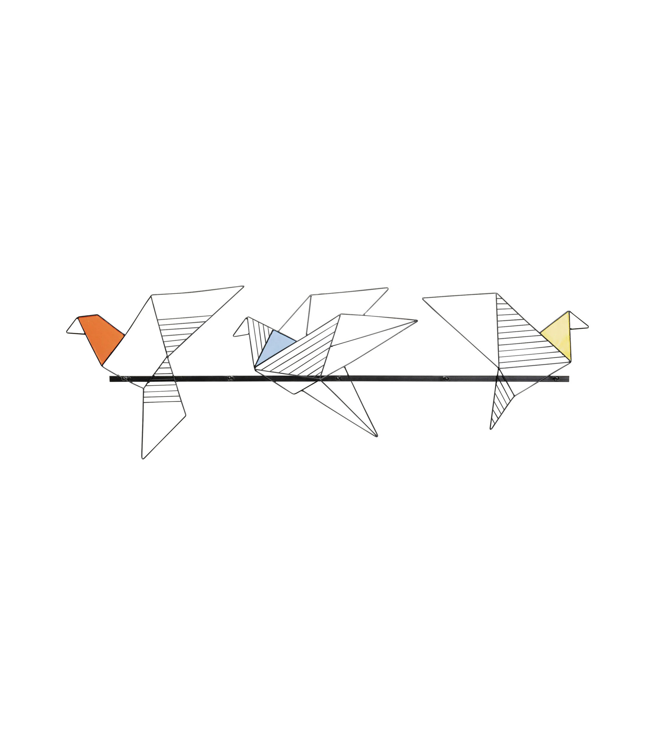 Perchero Pared Origami Bird