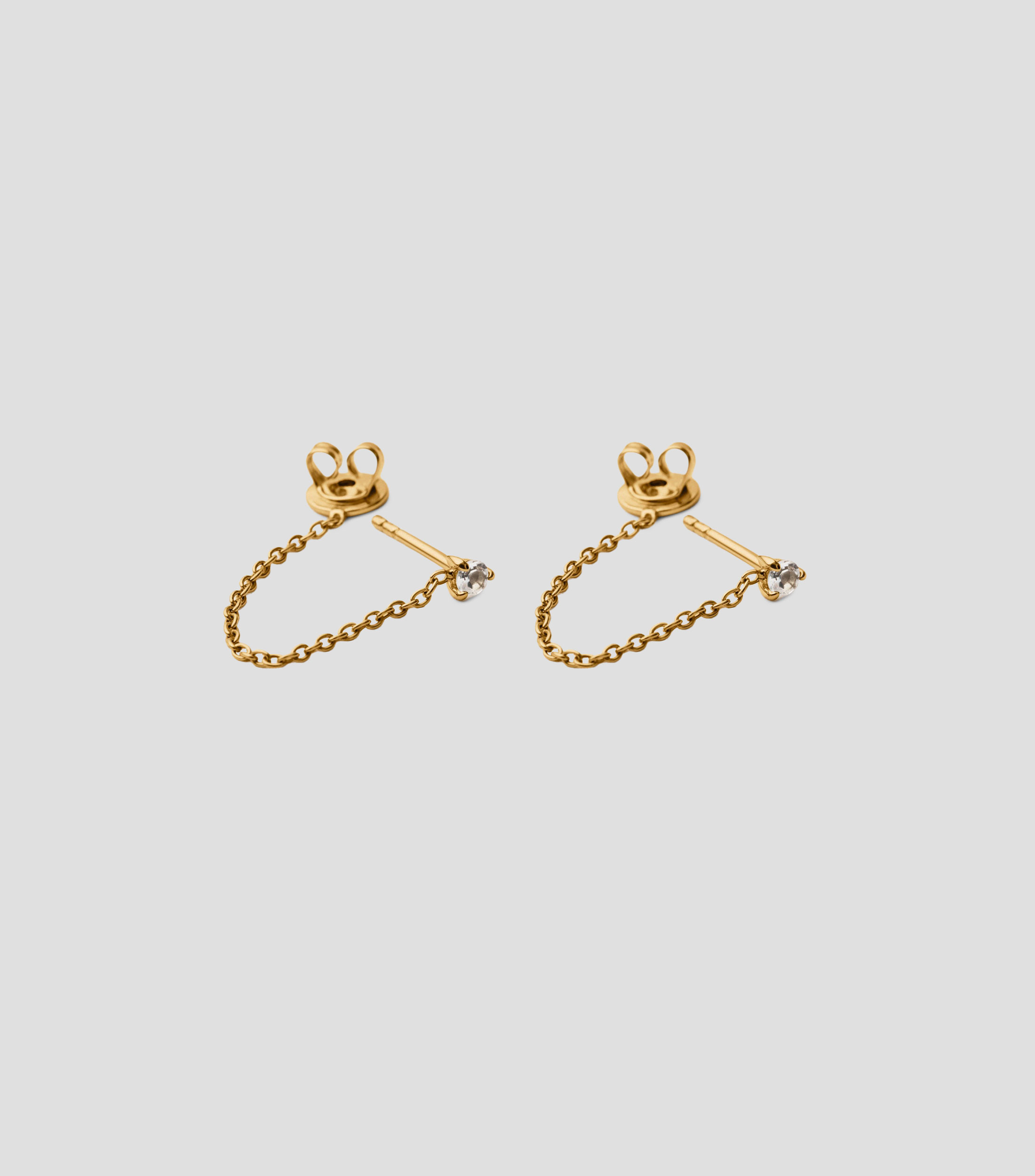 Pendientes en Plata con topacios Mujer
