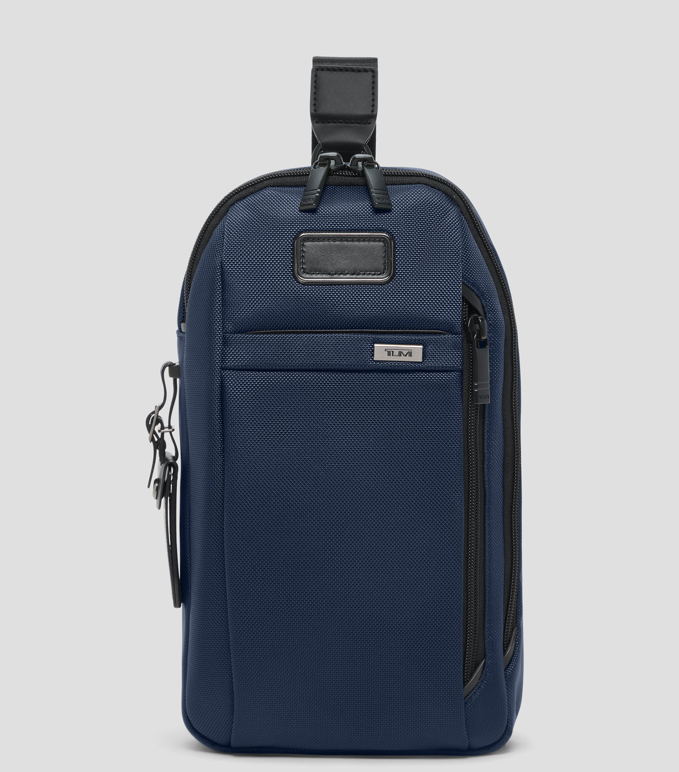 Bolso crossbody azul Alpha liso Hombre