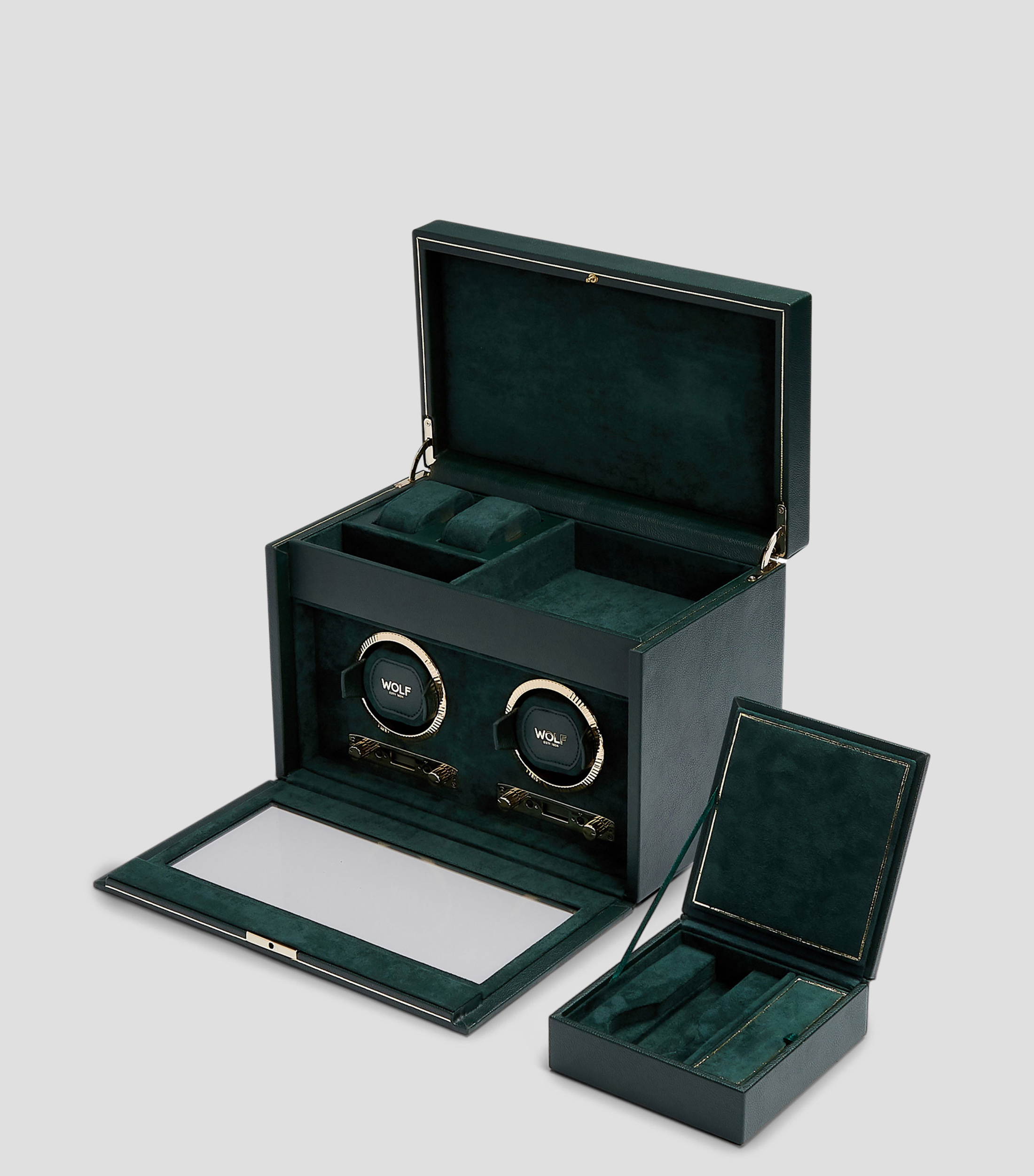British Racing Double Watch Green