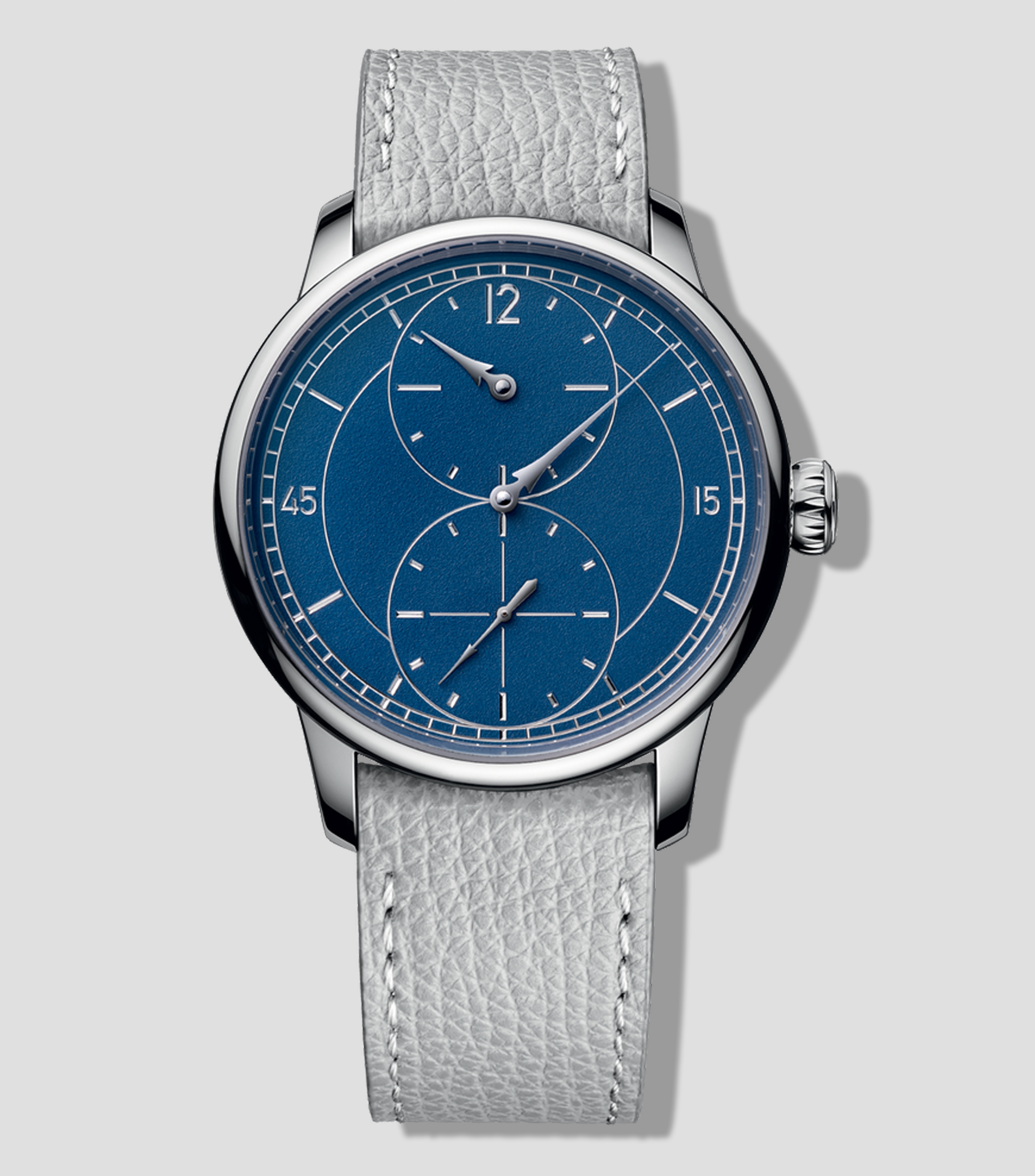 Reloj para Hombre Le Régulateur Gravé Bleu casual plateado