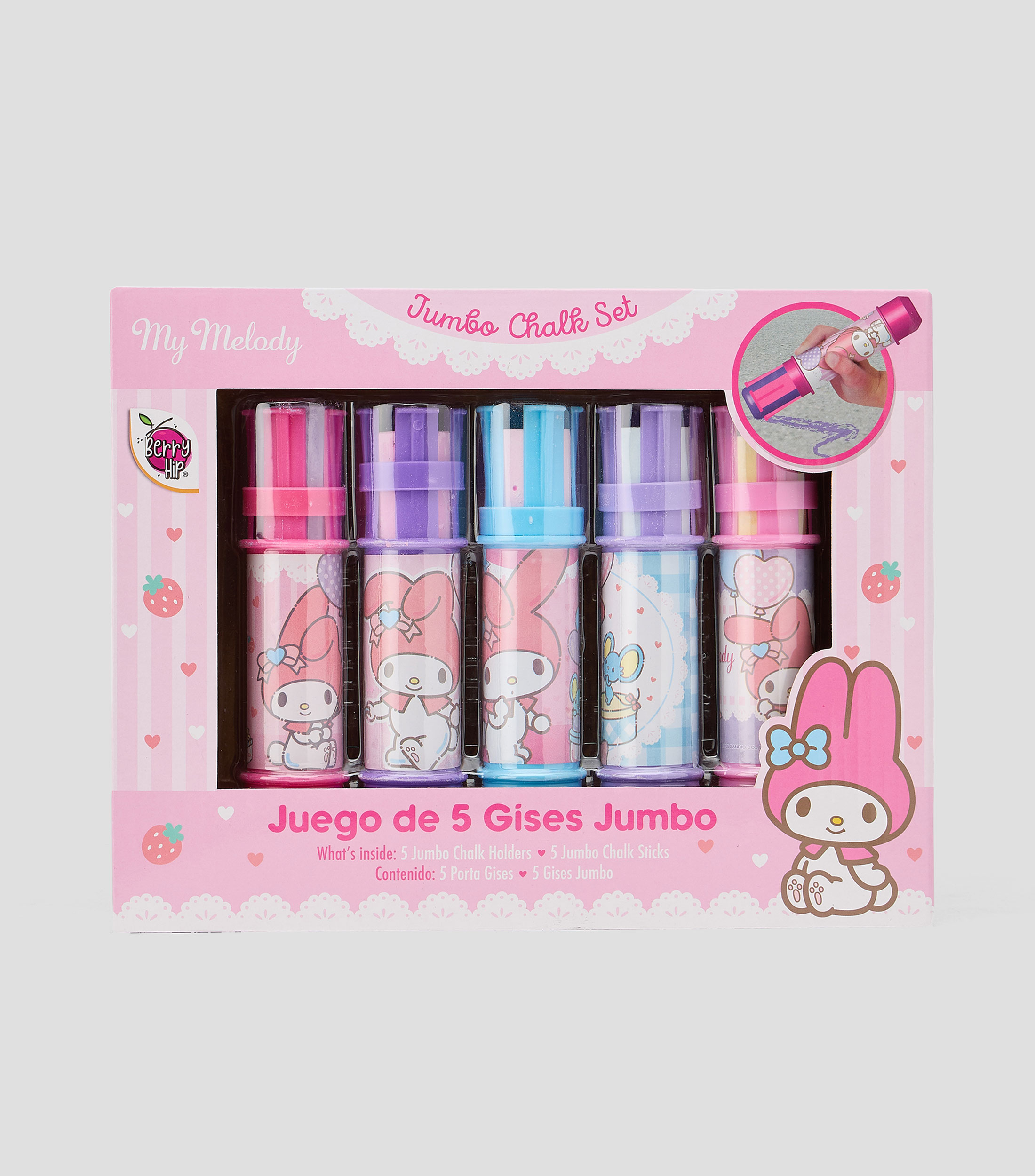 Juego de 5 gises jumbo My Melody