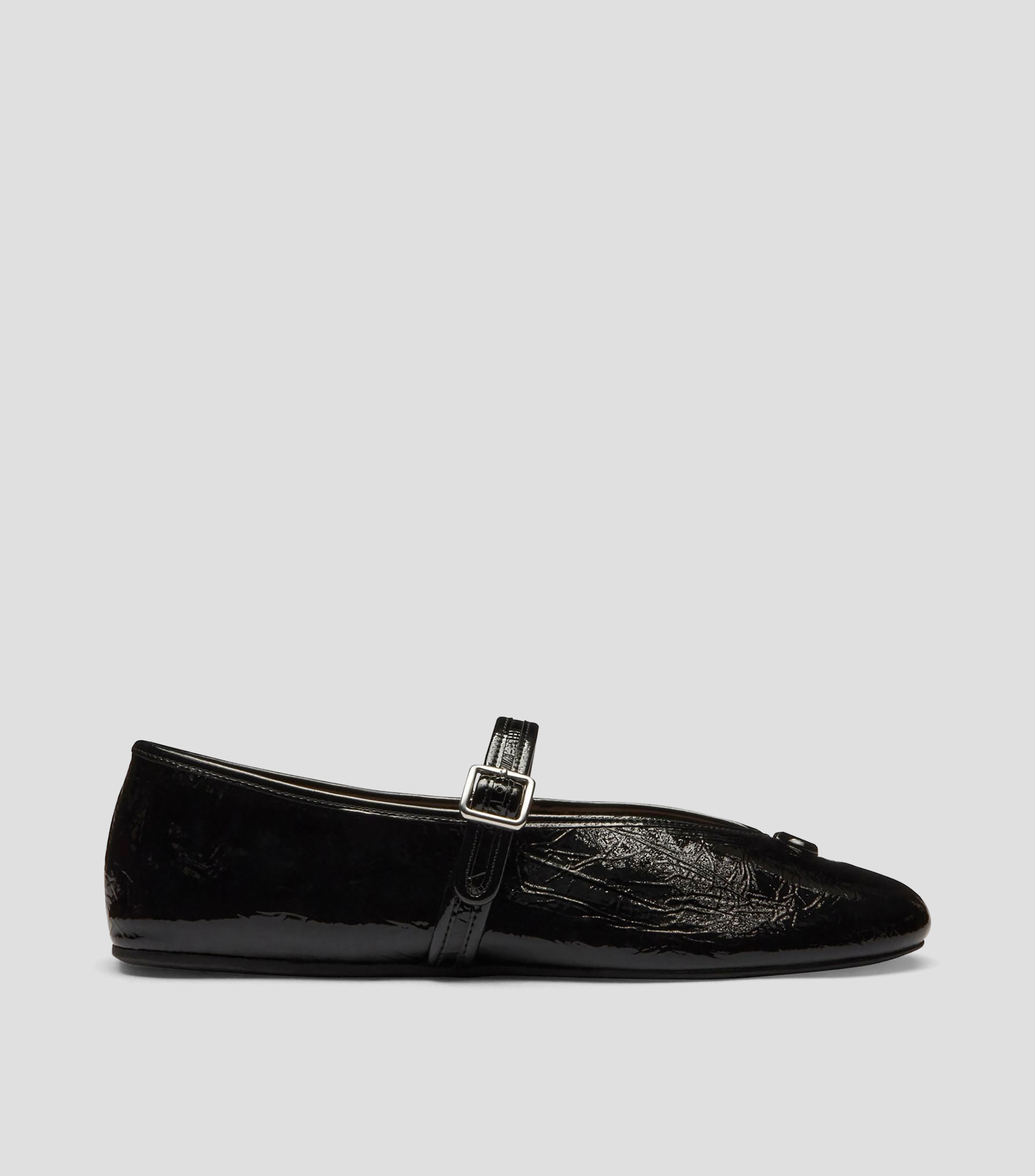Flats Sculpted de piel con logotipo Mujer
