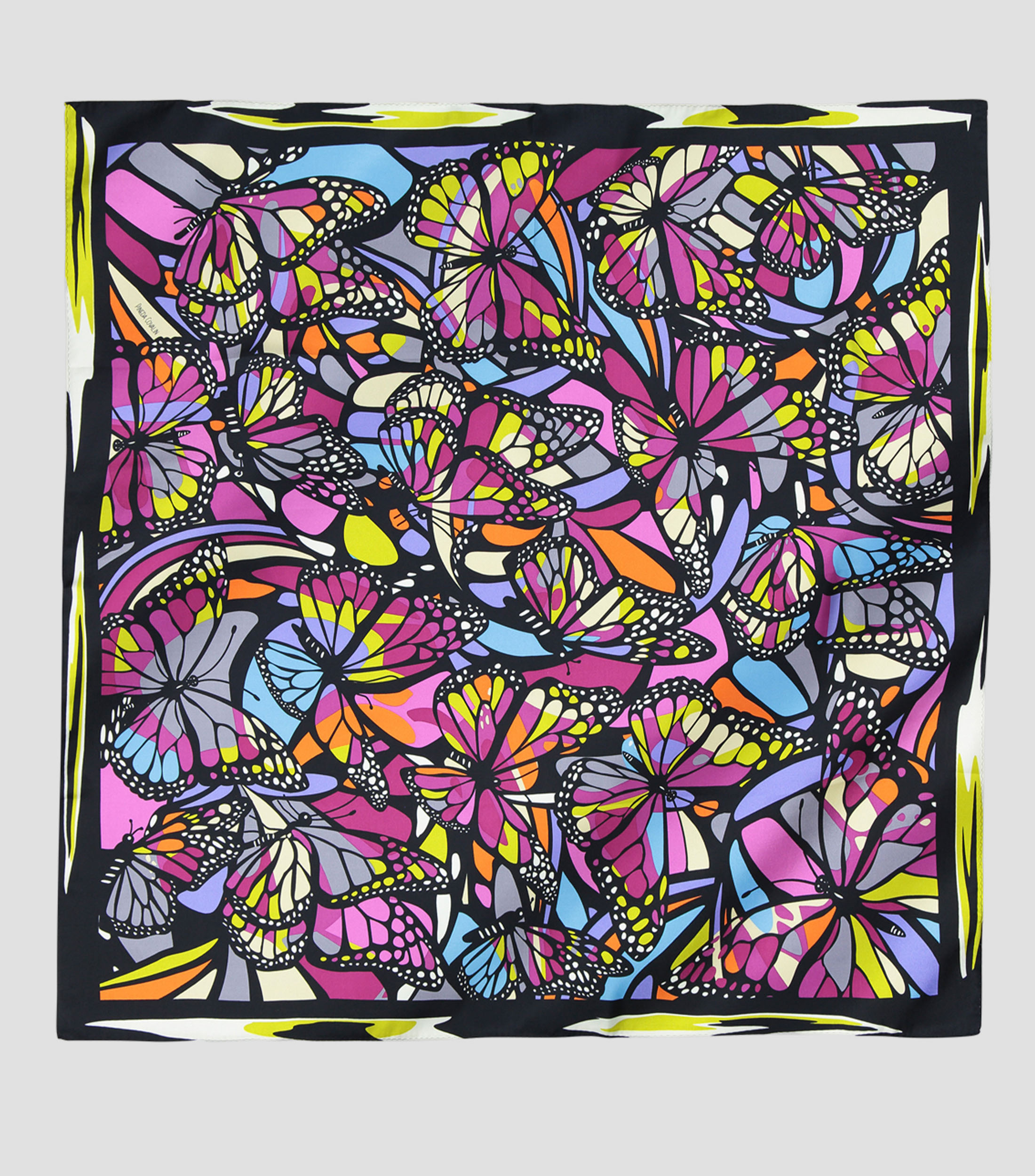 Mascada multicolor con mariposas Mujer