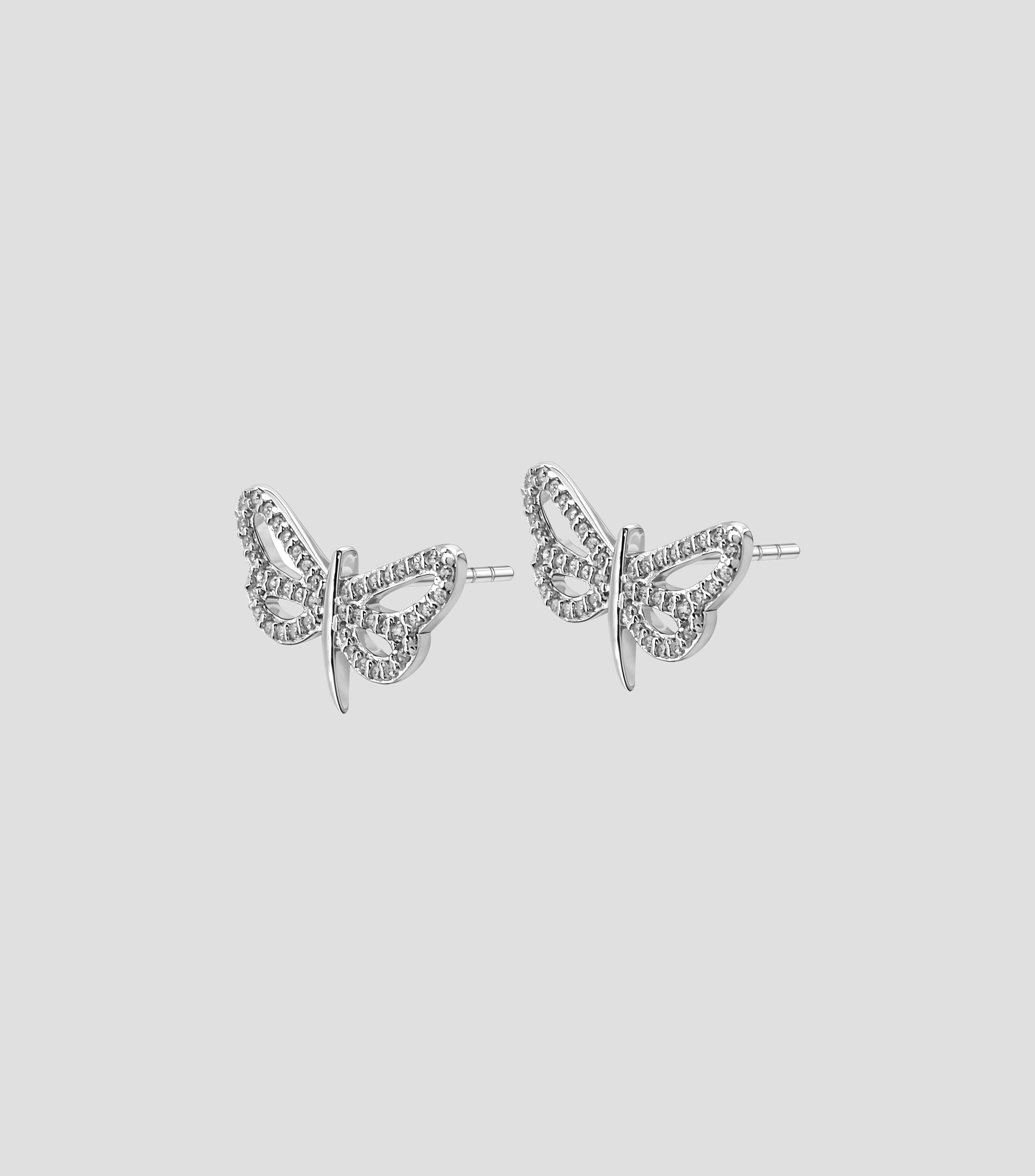 Aretes en plata .925 Libélulas con Circonias Mujer