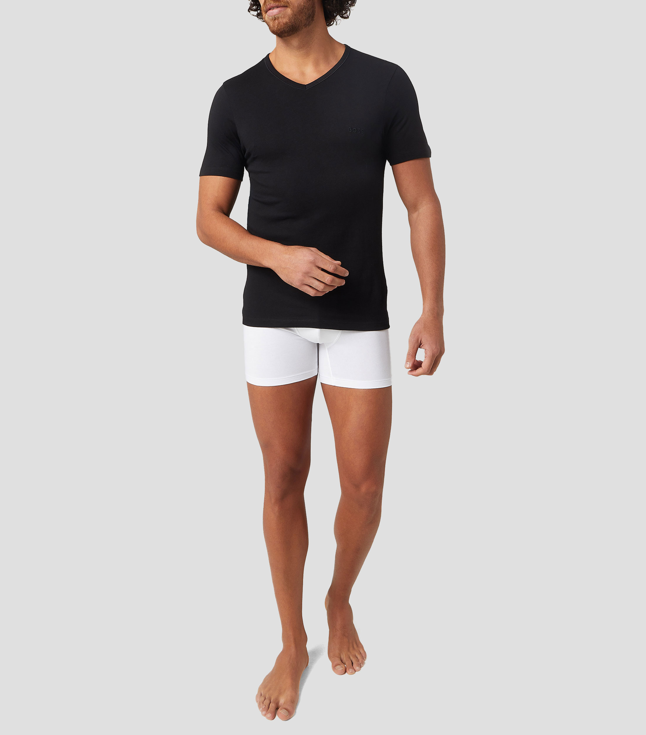 Set 3 playeras interiores con logo bordado Hombre