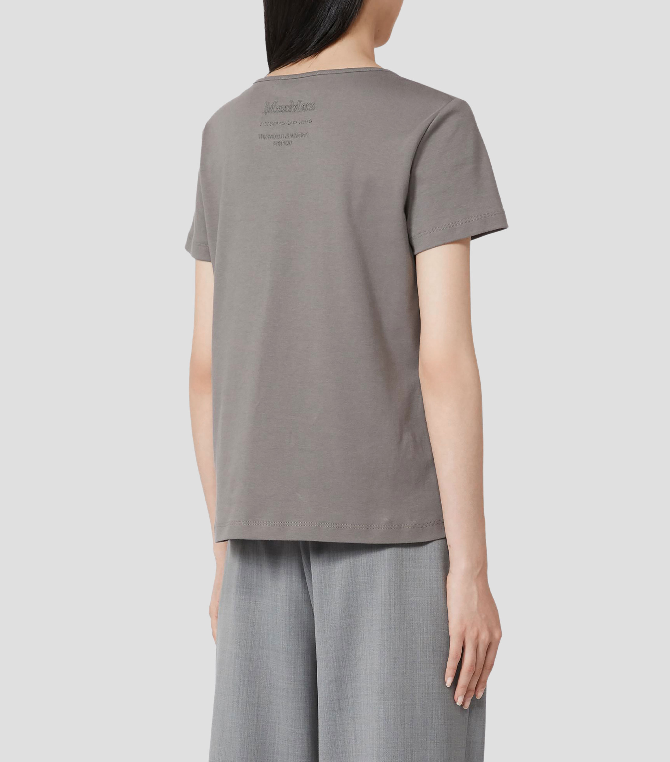 Blusa liso manga corta Mujer