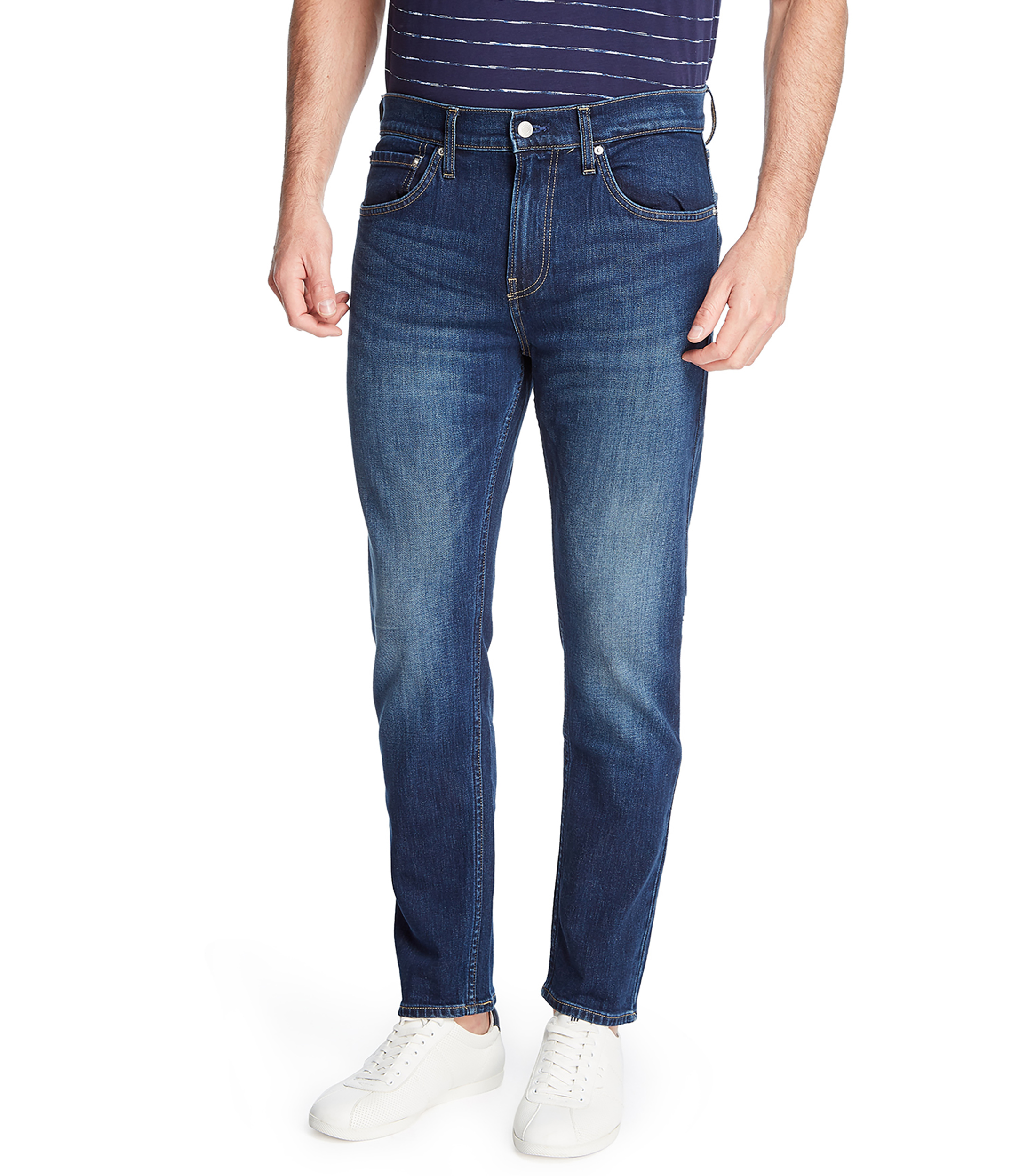 Jeans Skinny Calvin Klein Lavado Obscuro Para Hombre