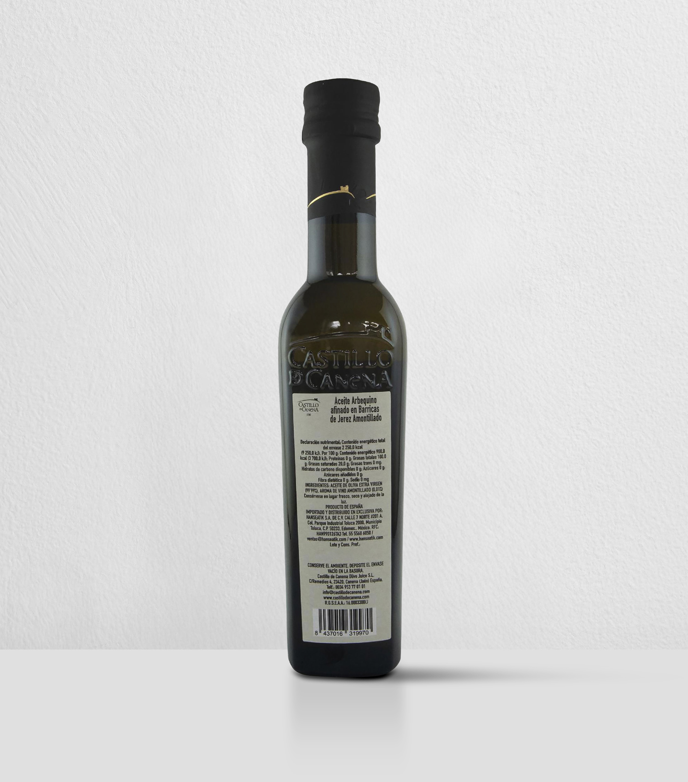 Aceite de Oliva Virgen Arbequina, 250 ml