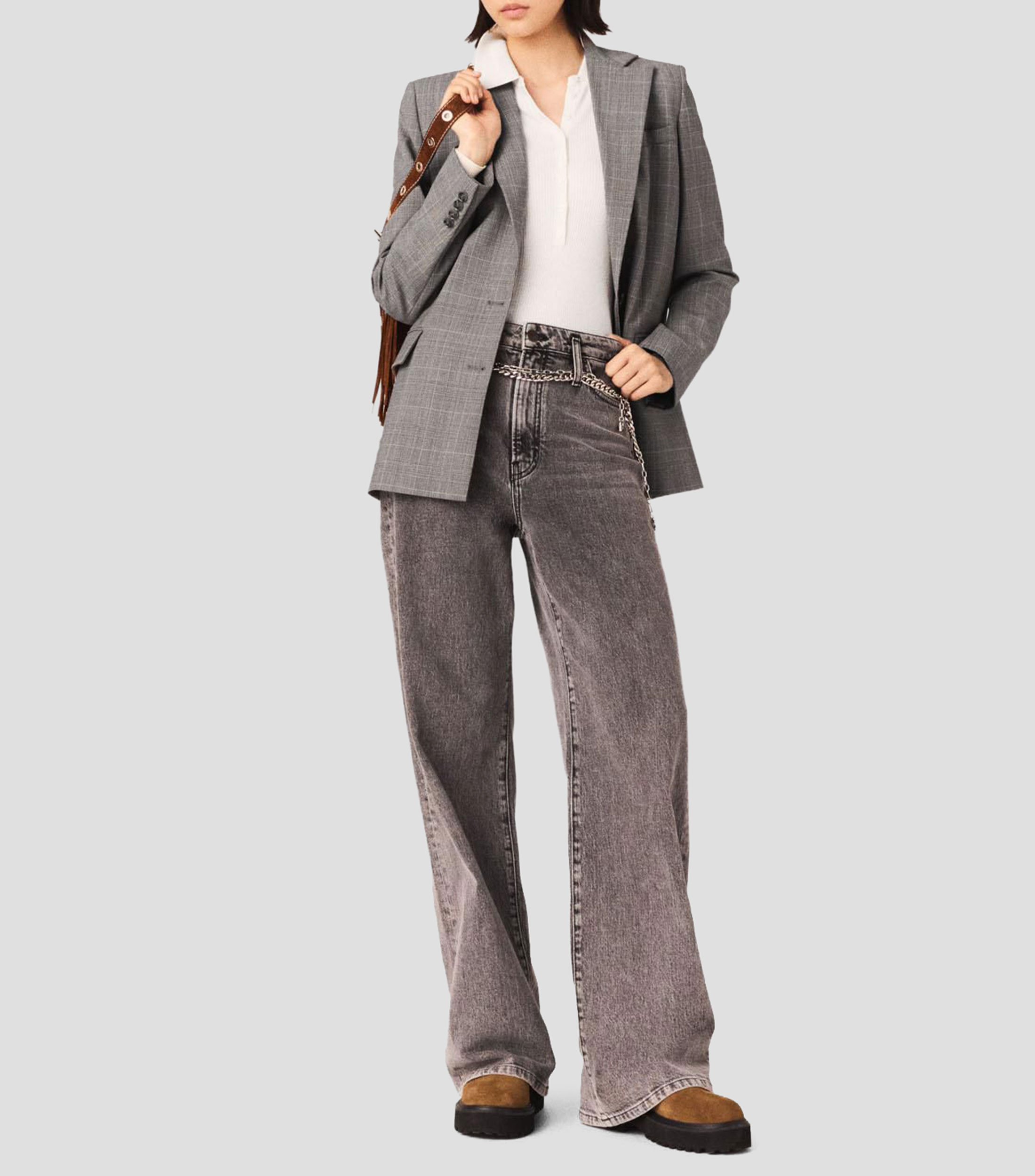 Jeans 226Pantigrey Recto Mujer