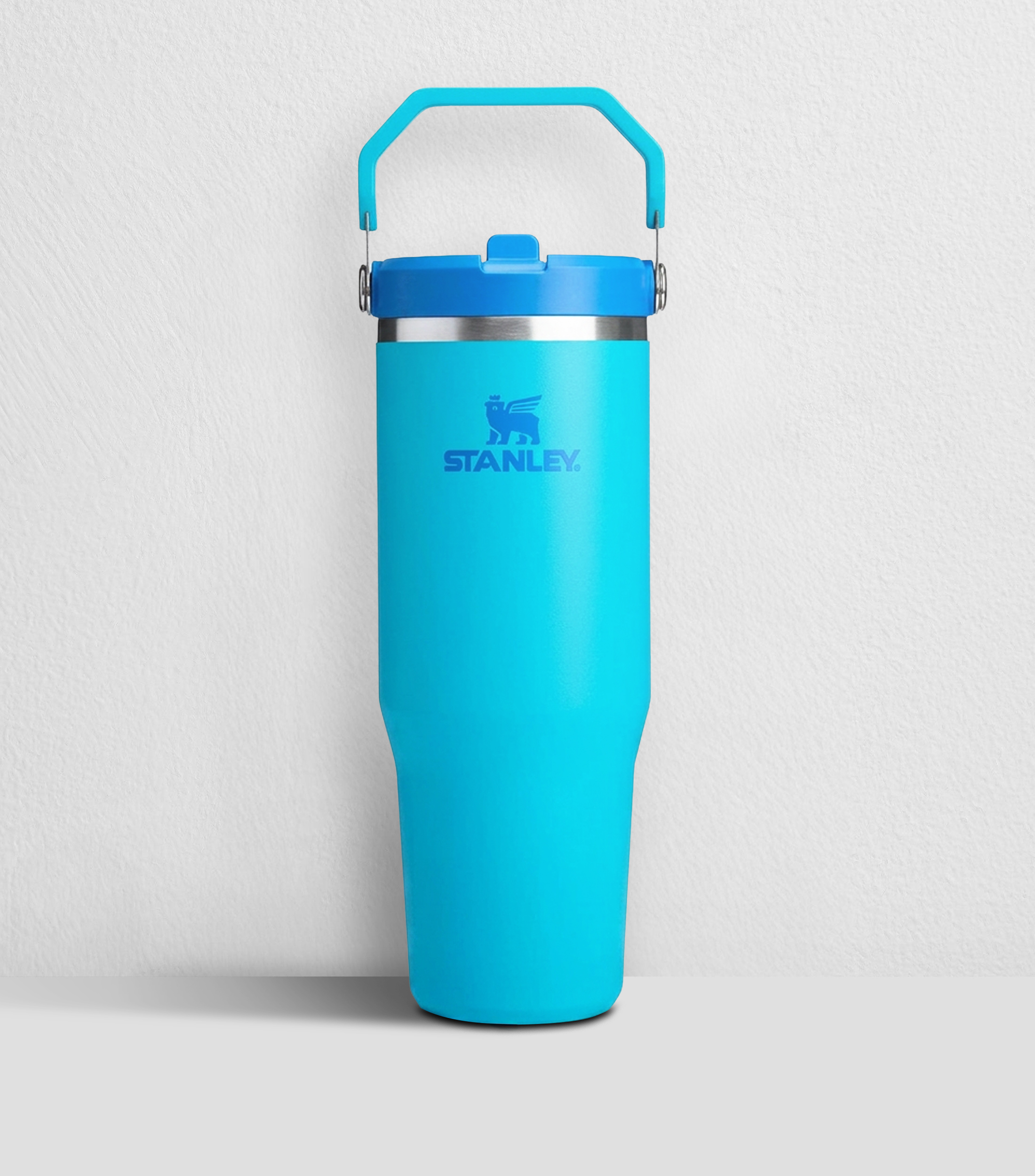 Termo Stanley IceFlow Azul Acero Inoxidable con Popote, 887 ml