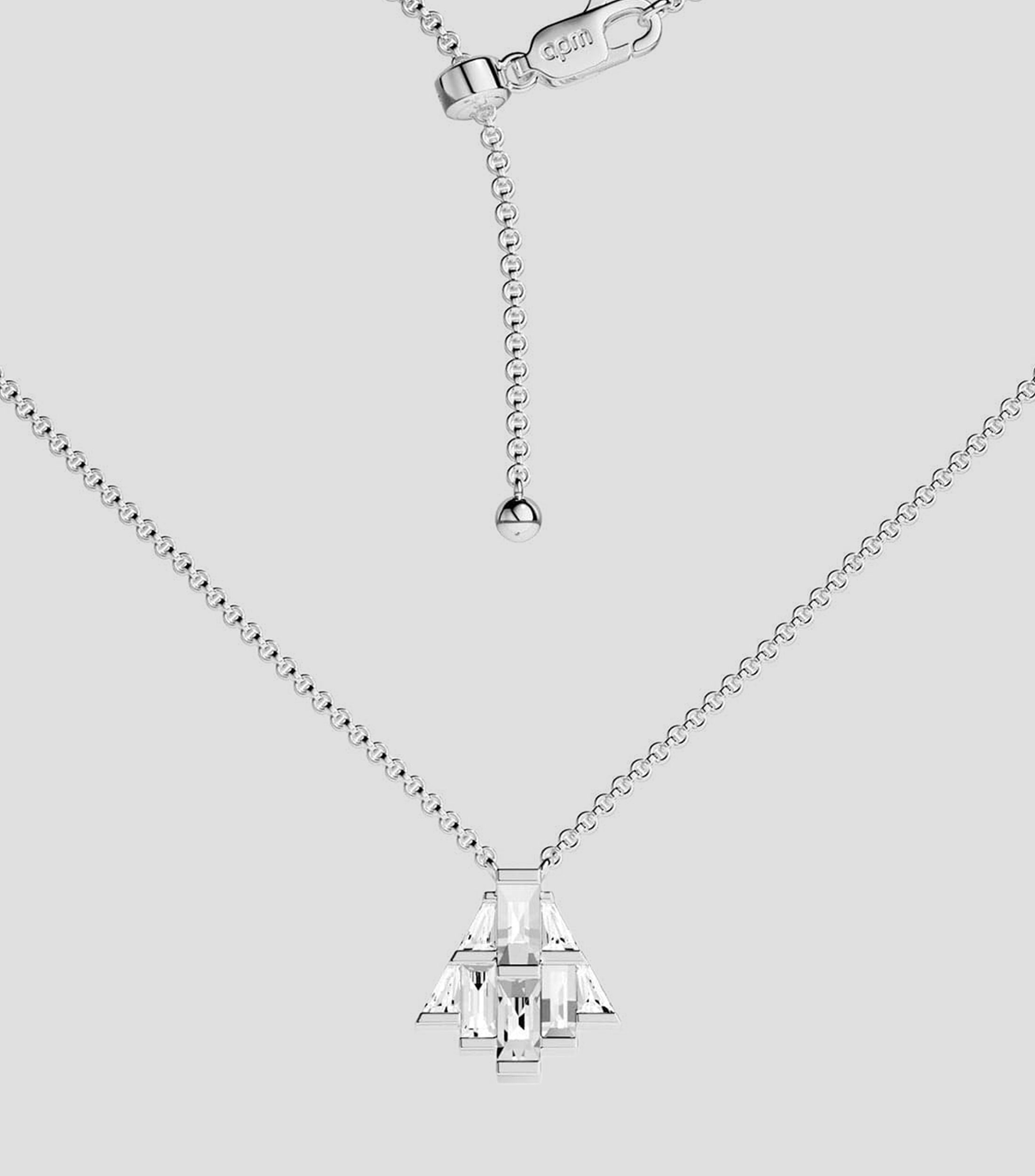 Collar en plata .925 con cristales Printemps Mujer