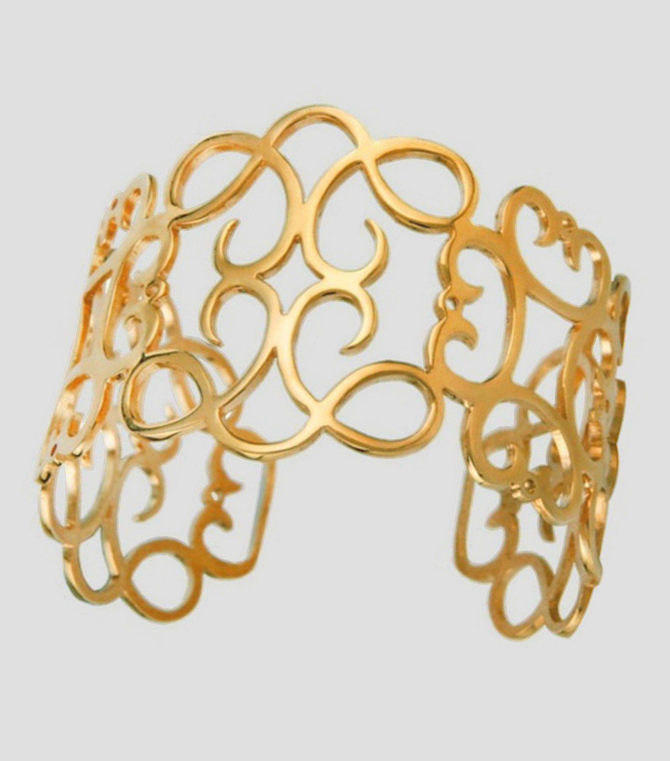 Brazalete ajustable en plata Mujer