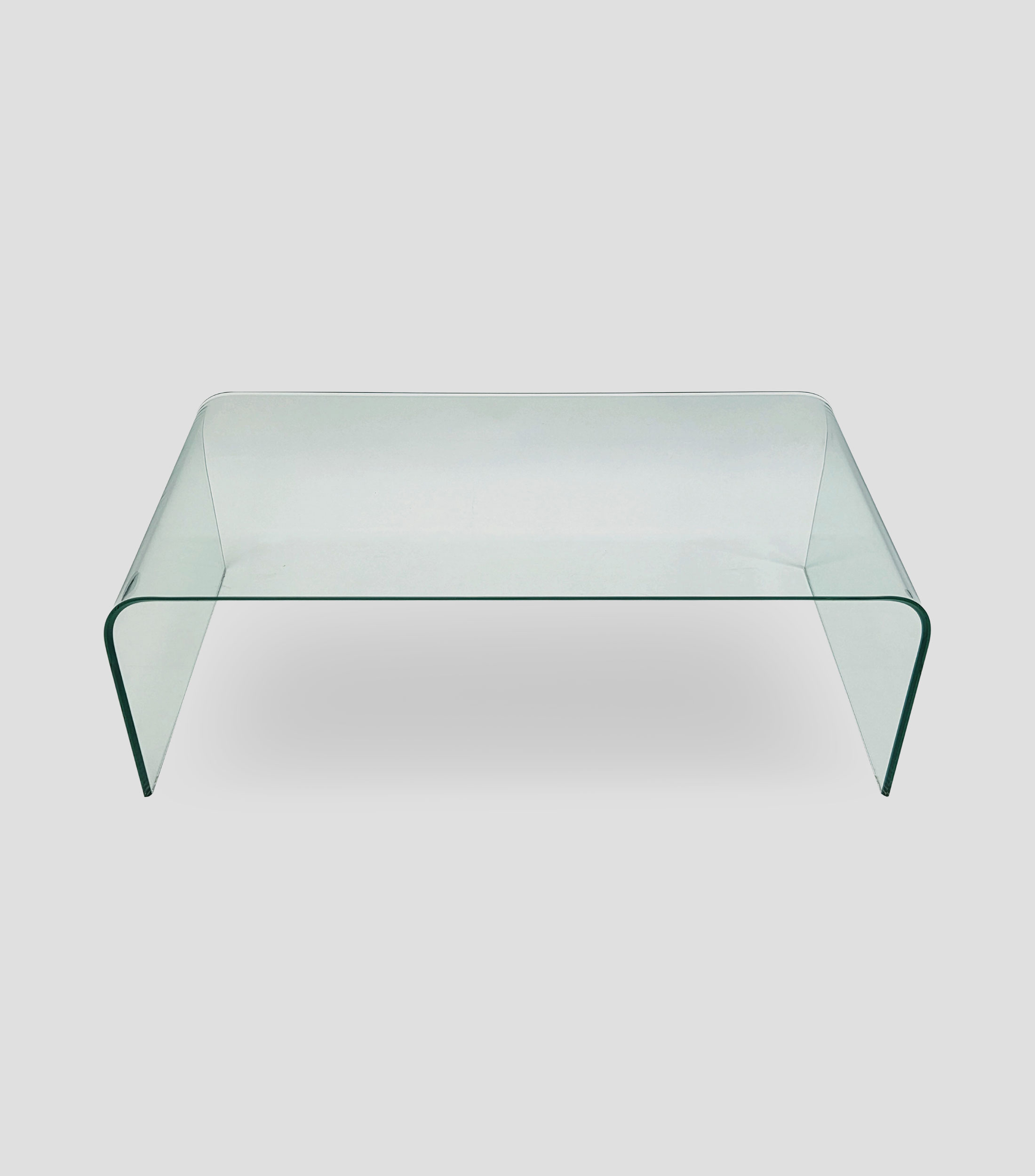 Mesa de centro BASIKO en vidrio transparente