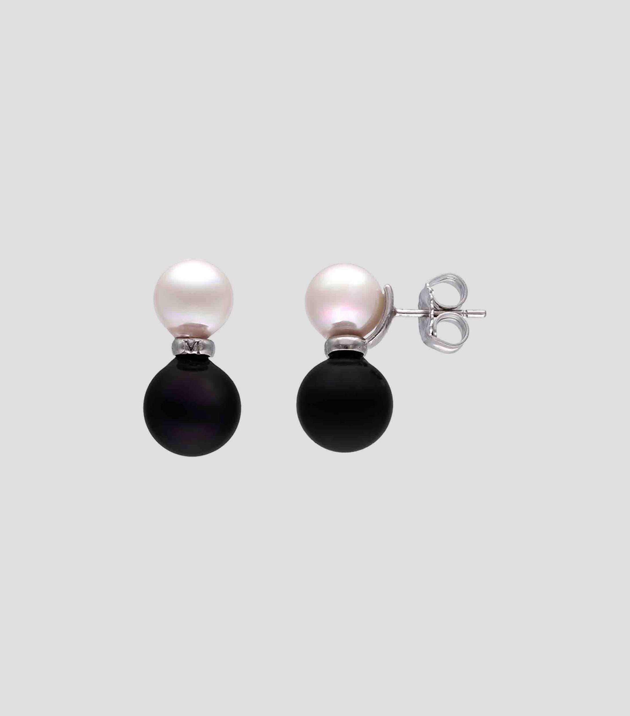 Aretes en Plata con Perlas Mujer