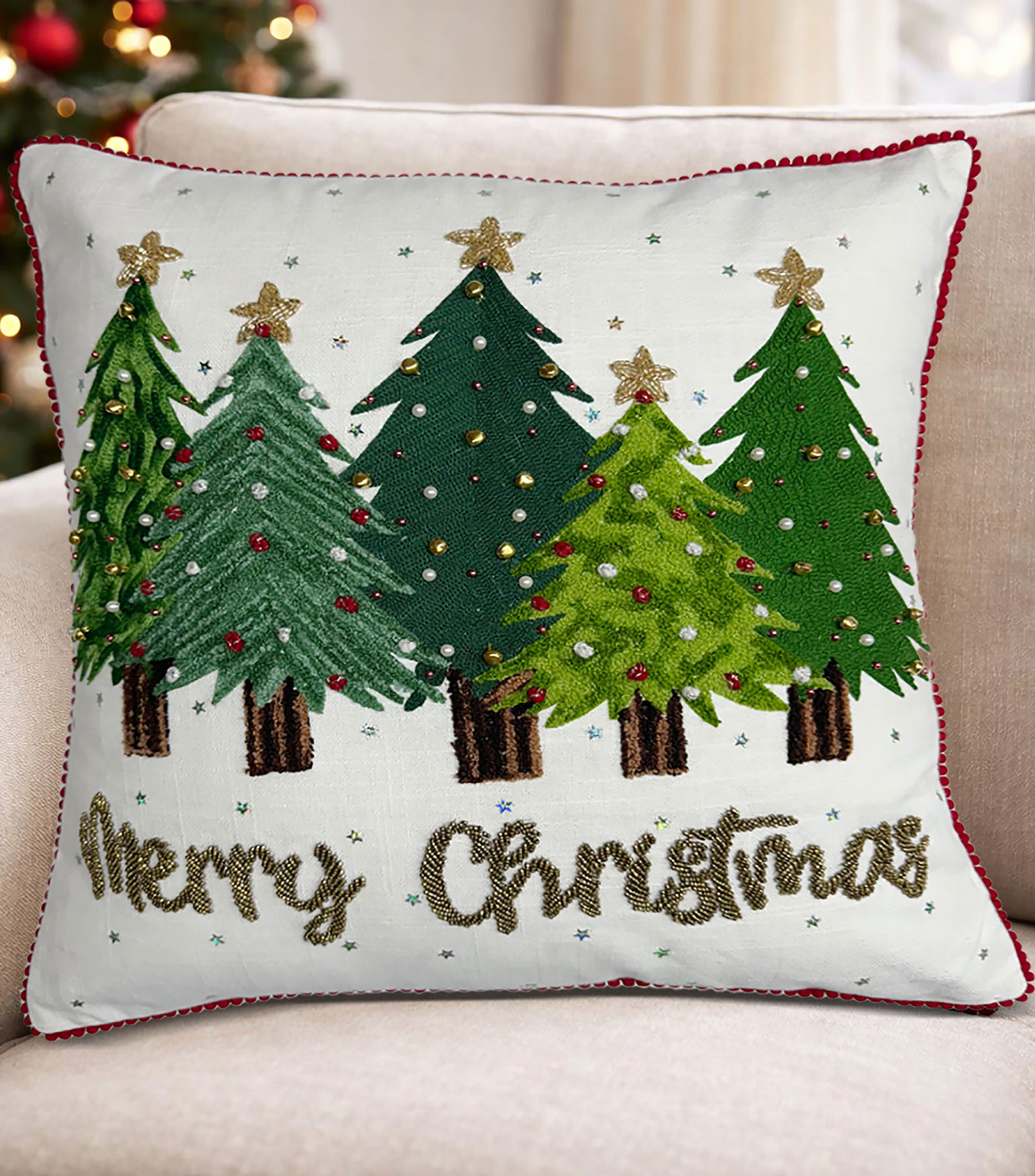Cojín decorativo Árboles de Navidad