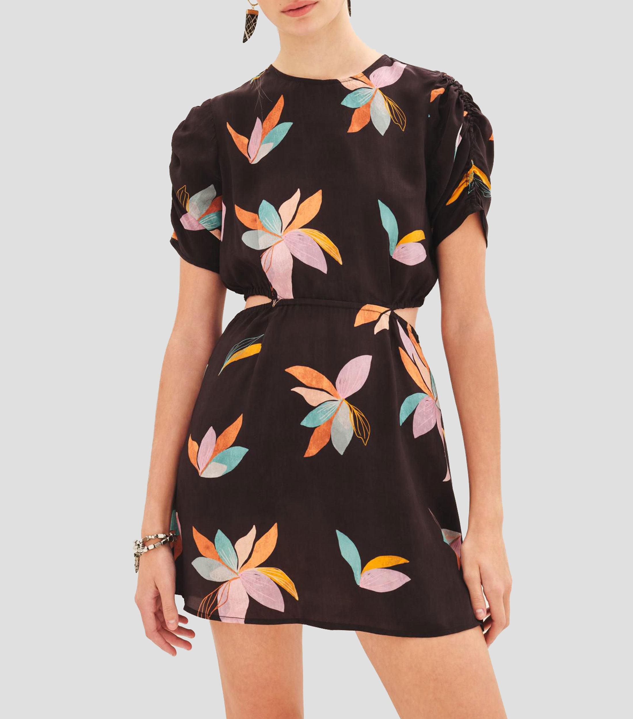Vestido casual corto estampado Mujer